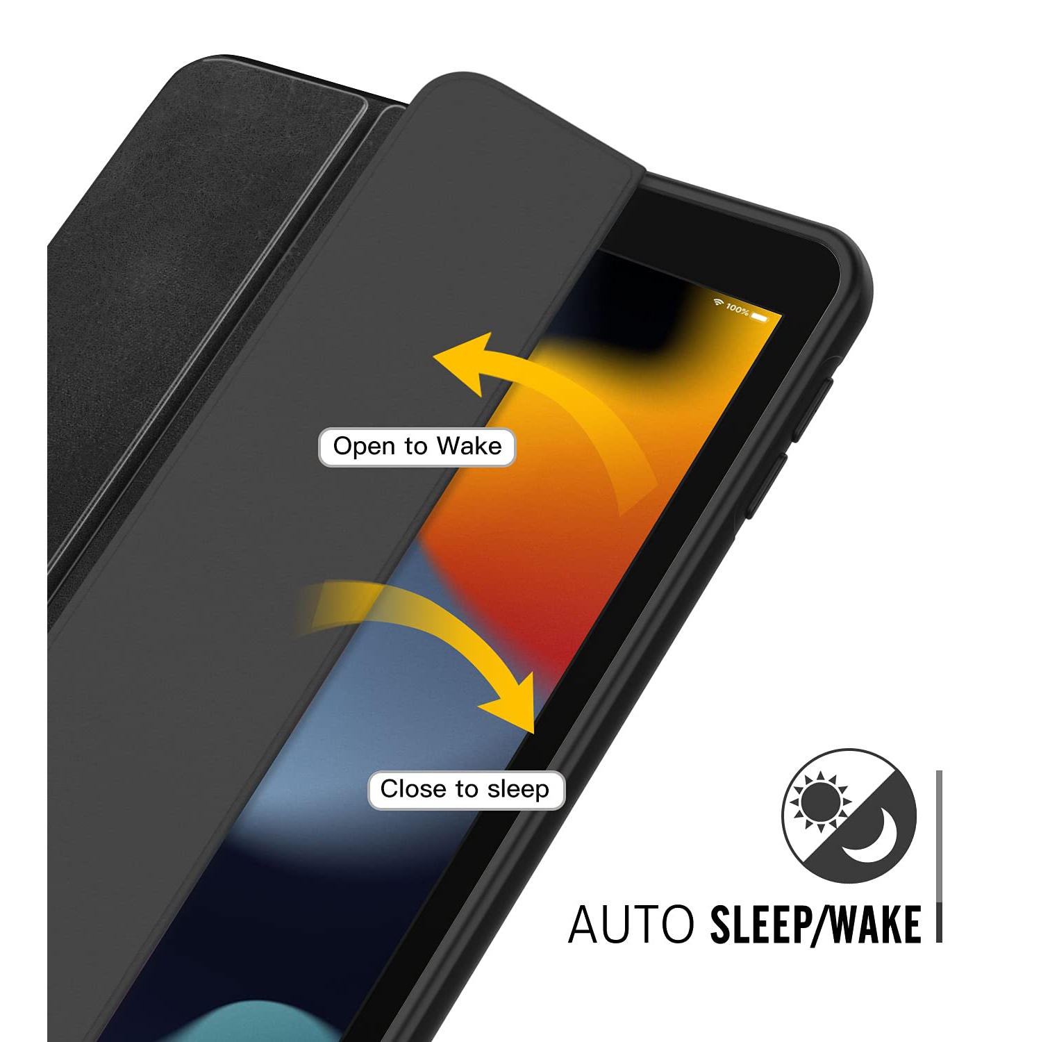 MoKo iPad 10.2 Case iPad 9th Generation 2021 / 8th Generation 2020 / 7th Generation 2019 Case with Pencil Holder, Soft TPU S