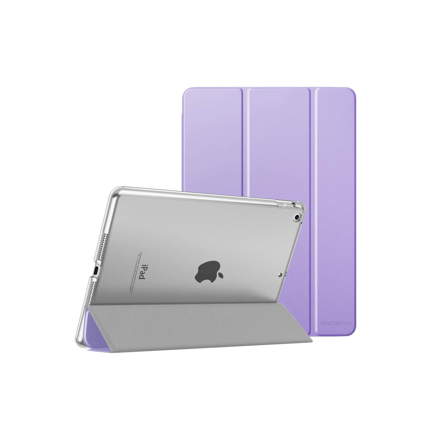 MoKo iPad 10.2 Étui pour iPad 9e génération 2021/iPad 8e génération 2020/iPad 7e génération 2019, support mince arrière rigide S.