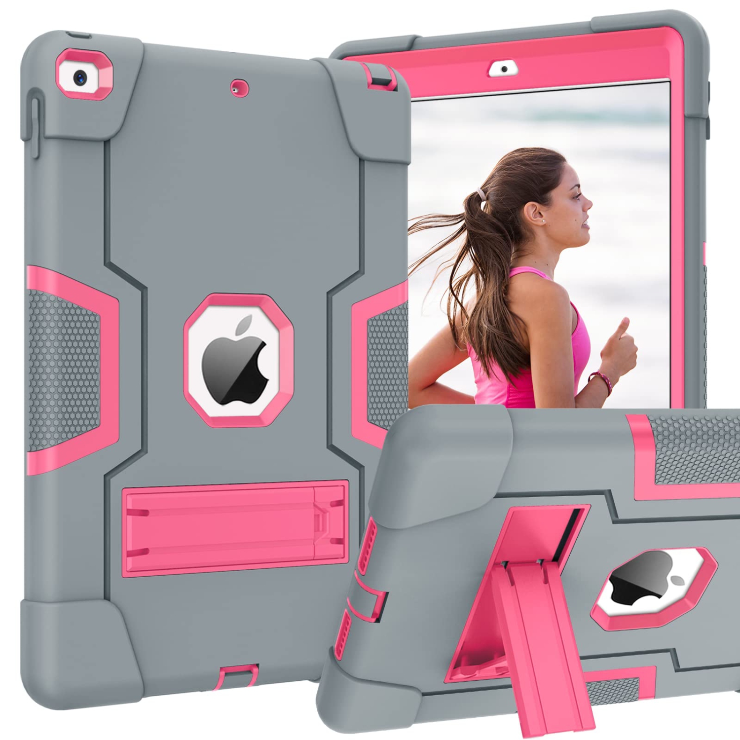 iPad 10.2 Case,iPad 9th Generation Case,iPad 8th Generation Case,iPad 7th Generation Case,DUEDUE Heavy Duty Cover with Kicks