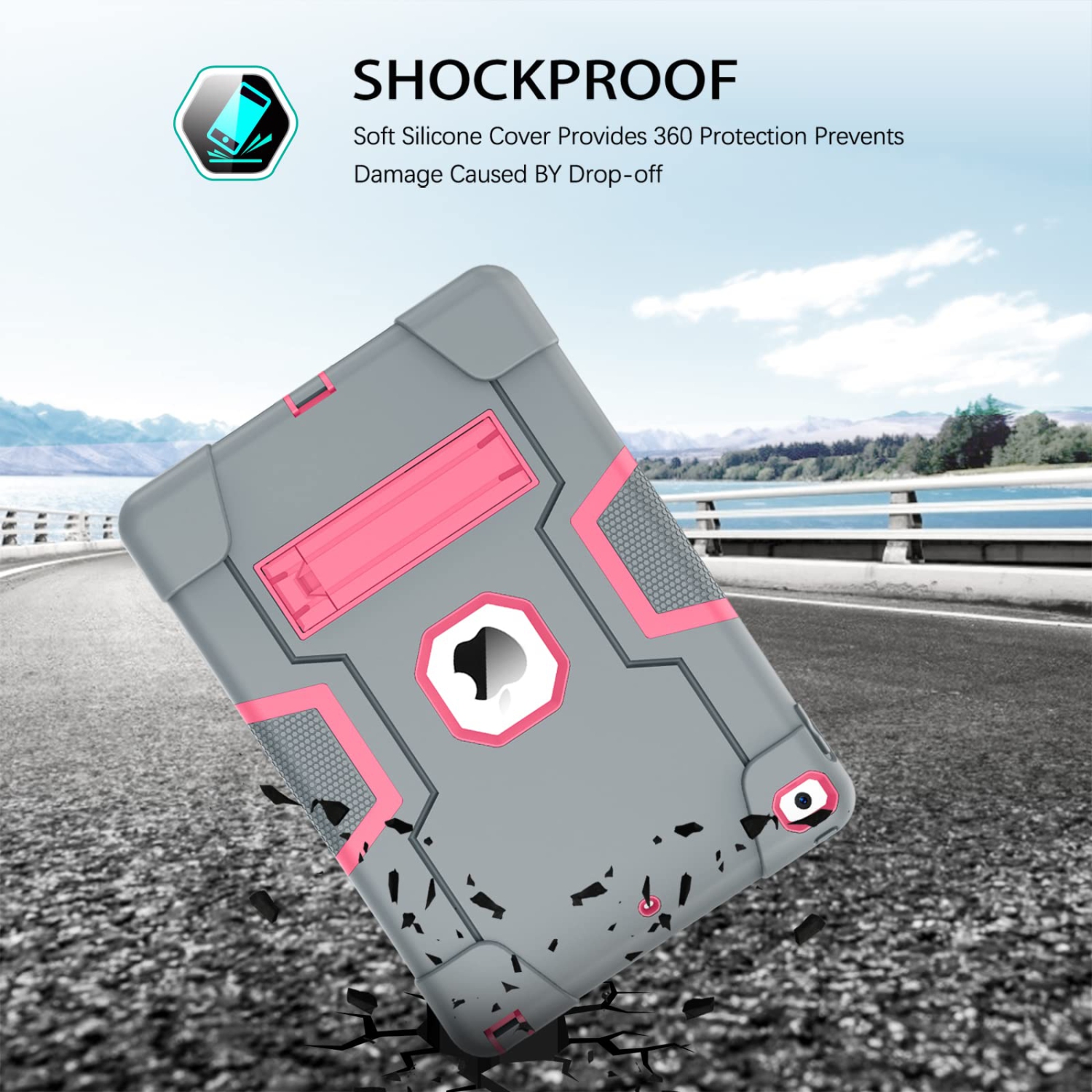 iPad 10.2 Case,iPad 9th Generation Case,iPad 8th Generation Case,iPad 7th Generation Case,DUEDUE Heavy Duty Cover with Kicks