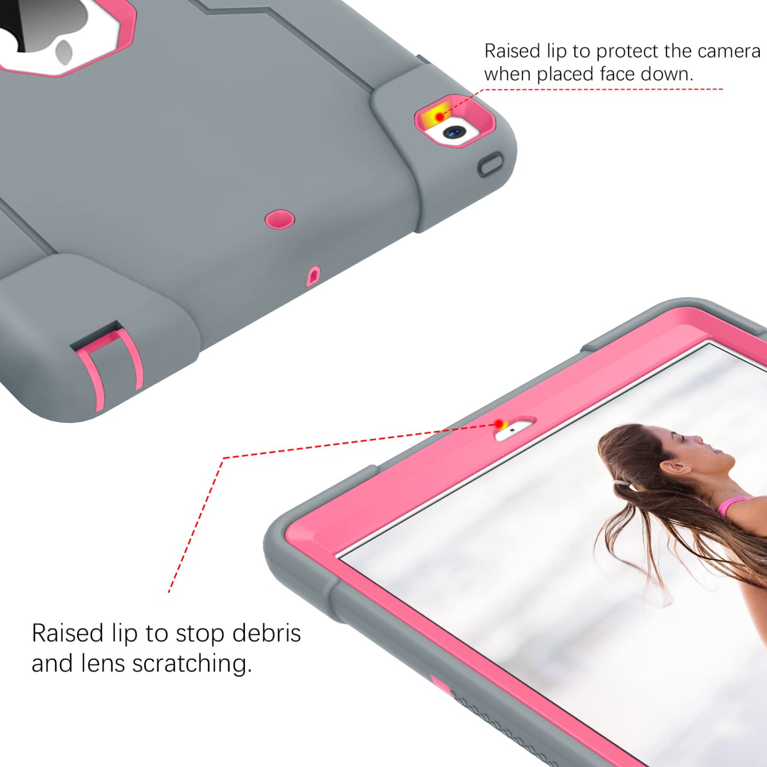 iPad 10.2 Case,iPad 9th Generation Case,iPad 8th Generation Case,iPad 7th Generation Case,DUEDUE Heavy Duty Cover with Kicks