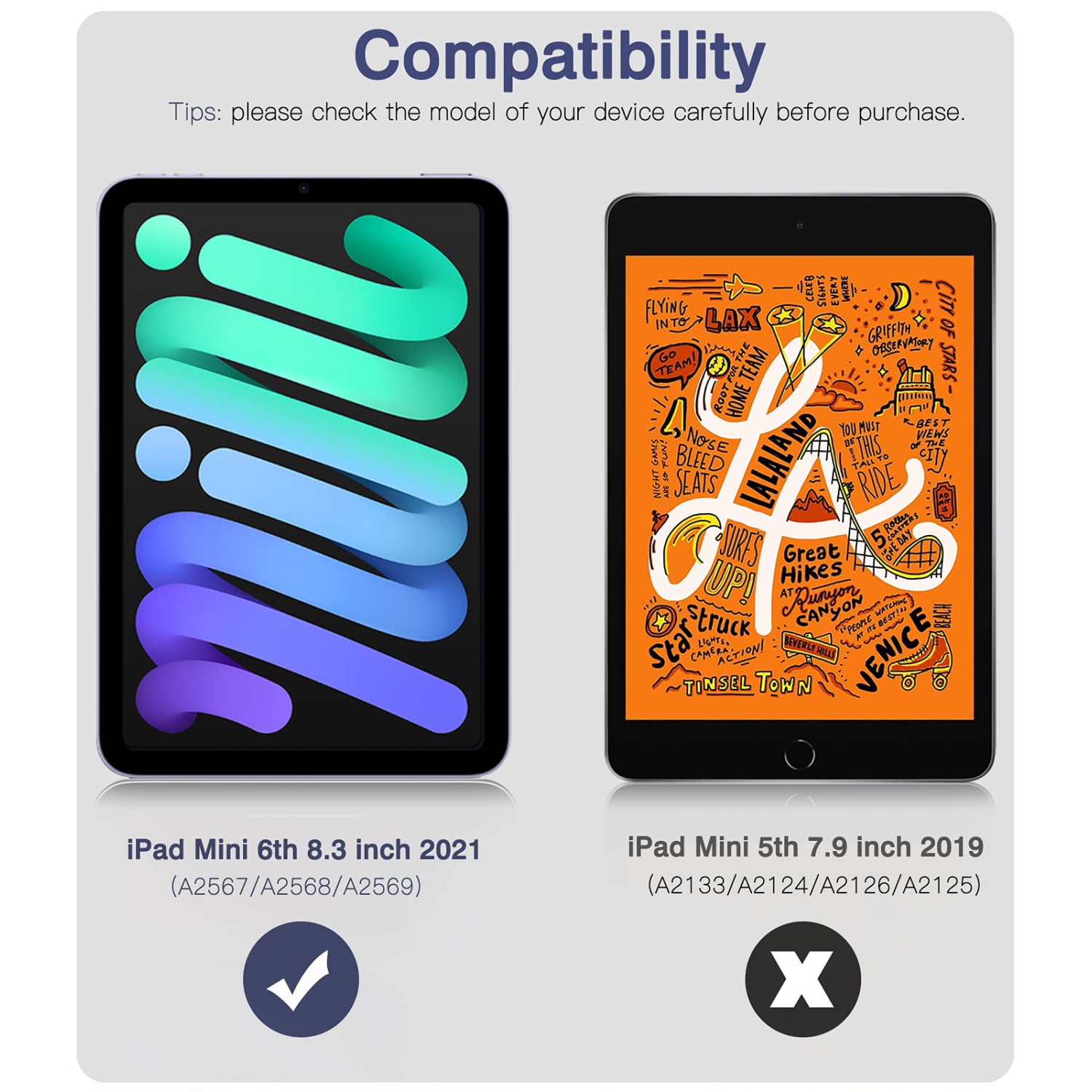 Case for New iPad Mini 6th Generation, iPad Mini 6 Case(8.3-inch, 2021), [Support Touch ID & Apple Pencil Charging] Ultra Slim Shock Absorbant