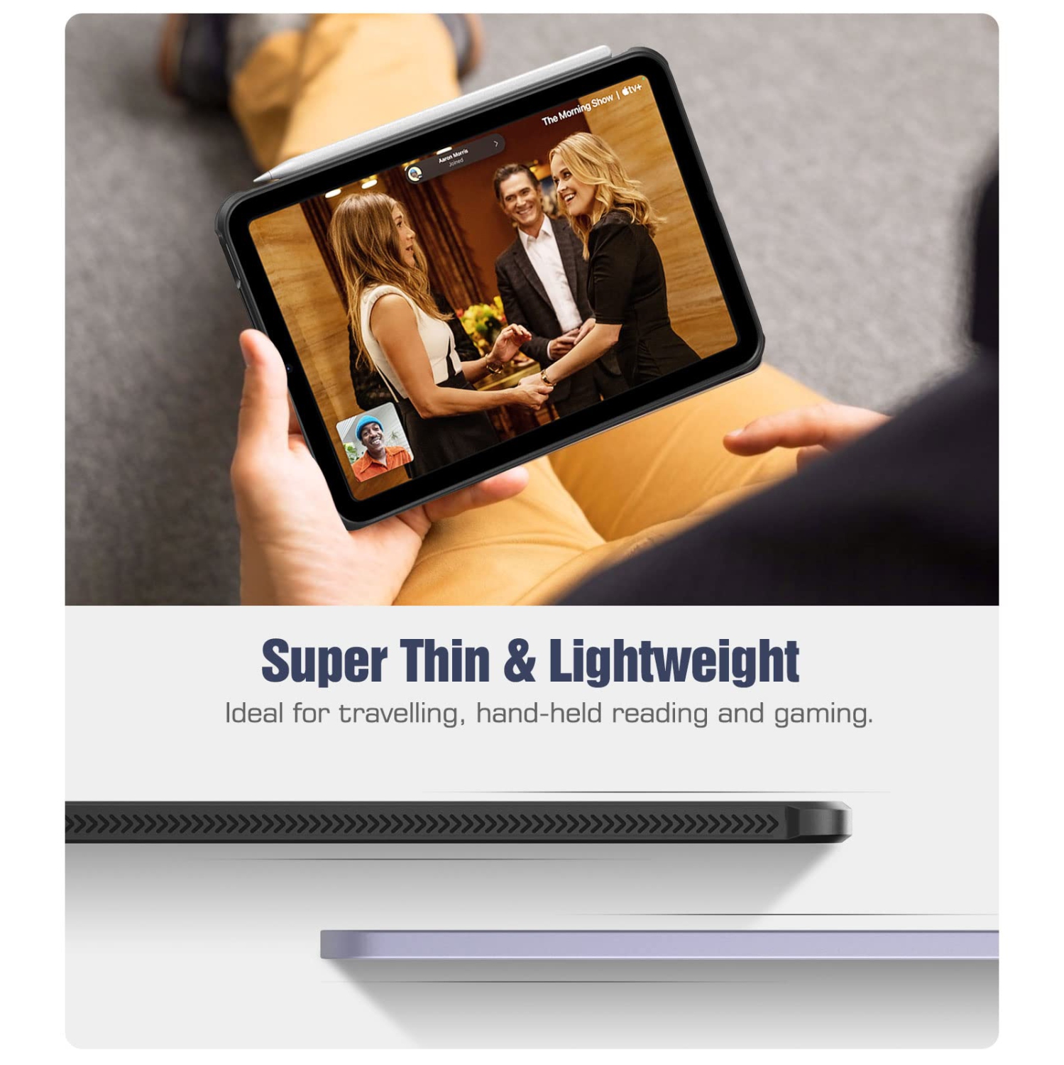 Case for New iPad Mini 6th Generation, iPad Mini 6 Case(8.3-inch, 2021), [Support Touch ID & Apple Pencil Charging] Ultra Slim Shock Absorbant