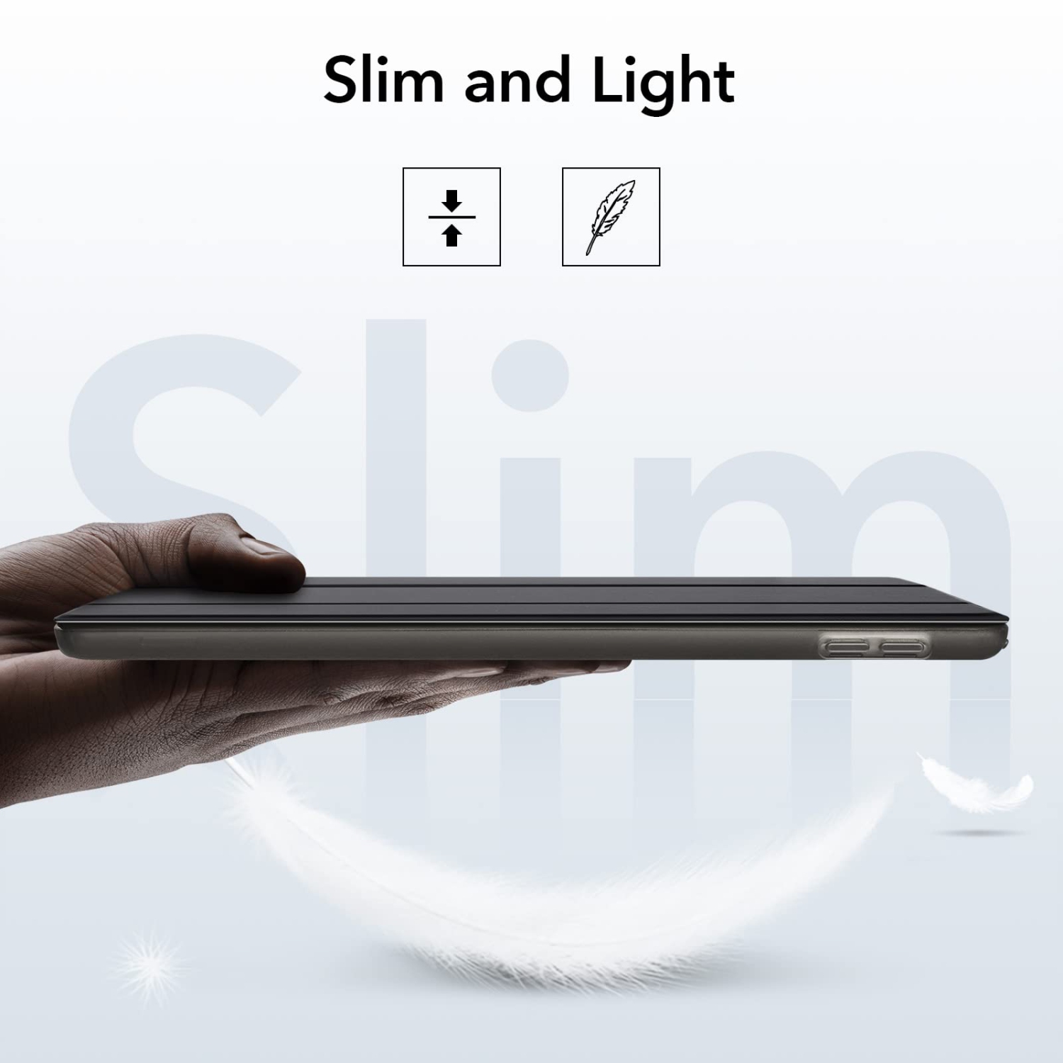 Étui ESR compatible avec iPad 9e génération, 8e génération (2020), 7e génération (2019), mince protection 10.2 po