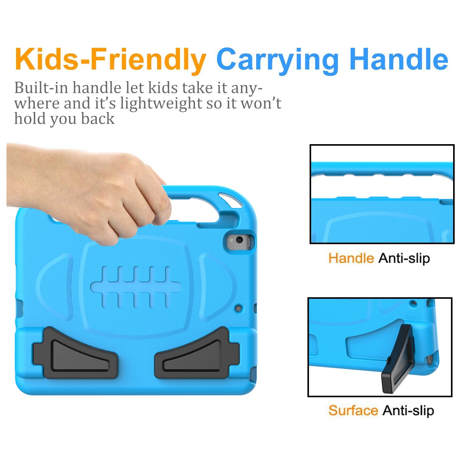 Étui pour enfants de BMOUO pour nouveau iPad 10.2 2021/2020/2019 - Étui pour iPad 9e/8e/7e génération avec protecteur d’écran intégré