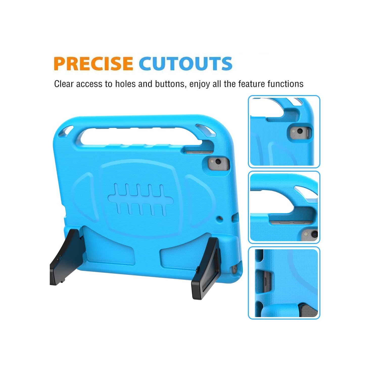 Étui pour enfants de BMOUO pour nouveau iPad 10.2 2021/2020/2019 - Étui pour iPad 9e/8e/7e génération avec protecteur d’écran intégré