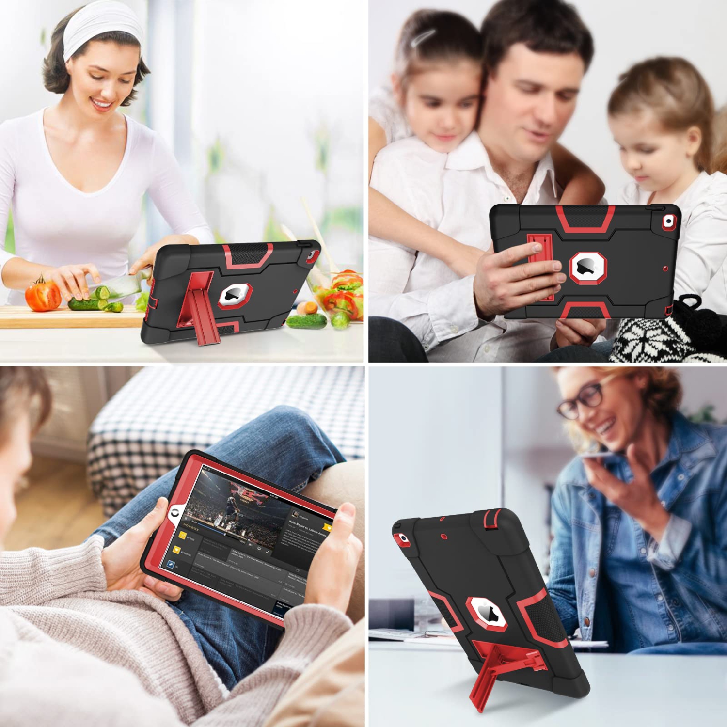 GUAGUA iPad 9th Generation 10.2 Case 2021, iPad 8th/7th Generation Case iPad 10.2 Case 2020/2019 Kickstand Heavy Duty Cover