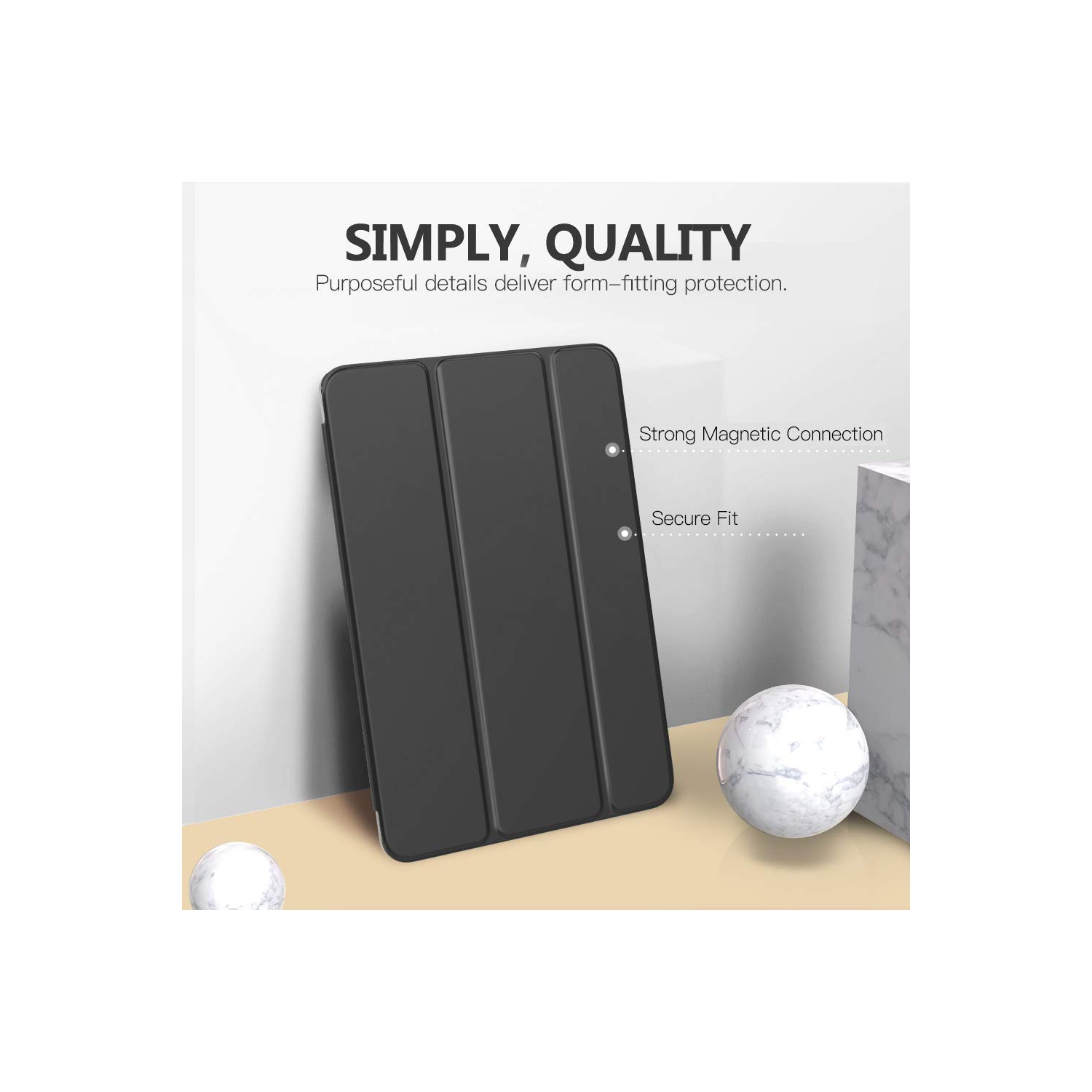 iPad 10.2 Case for iPad 9th Generation 2021/ iPad 8th Generation 2020/ iPad 7th Generation 2019, Slim Stand Hard Back Shell Smart Cover Case for iPad