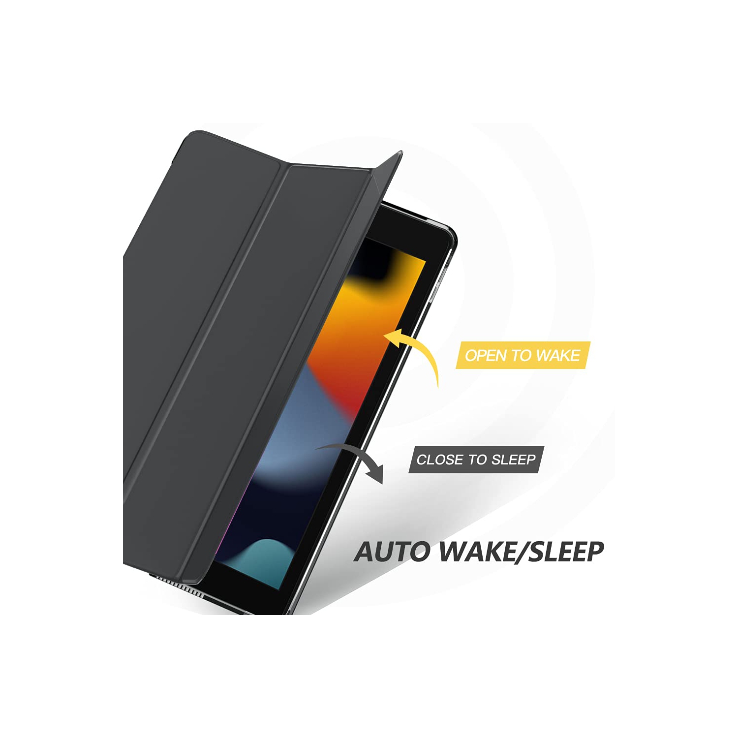 iPad 10.2 Case for iPad 9th Generation 2021/ iPad 8th Generation 2020/ iPad 7th Generation 2019, Slim Stand Hard Back Shell Smart Cover Case for iPad