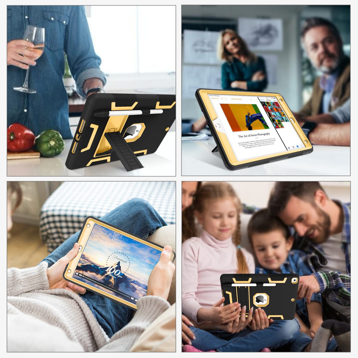 iPad 9th Generation Case, iPad 8th Generation Case, iPad 7th Gen Case, iPad 10.2 2021/2020/2019 Case, VENINGO 3 in 1 Heavy D