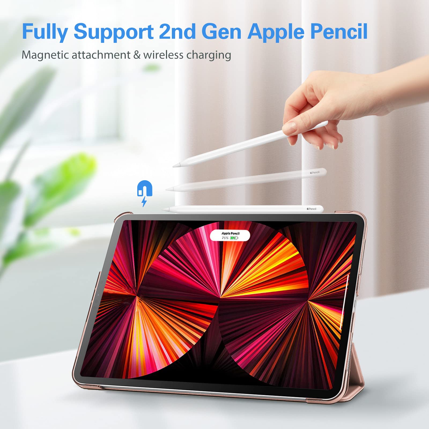 ProCase iPad Pro 11 Case 2021 2020 2018, Slim Stand Hard Back Shell Smart Cover for iPad Pro 11 Inch 3rd Generation 2021/ 2n