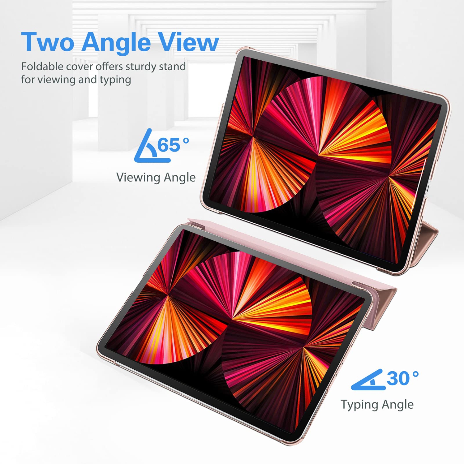 ProCase iPad Pro 11 Case 2021 2020 2018, Slim Stand Hard Back Shell Smart Cover for iPad Pro 11 Inch 3rd Generation 2021/ 2n