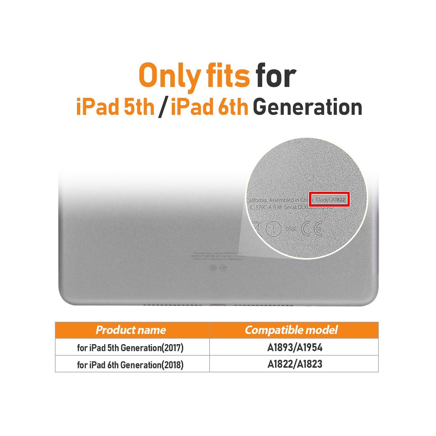 Timecity Case for iPad 6th/5th Generation 9.7 Inch Case 2018/2017 with Screen Protector, Stand, Hand/Shoulder Strap, Full-Bo