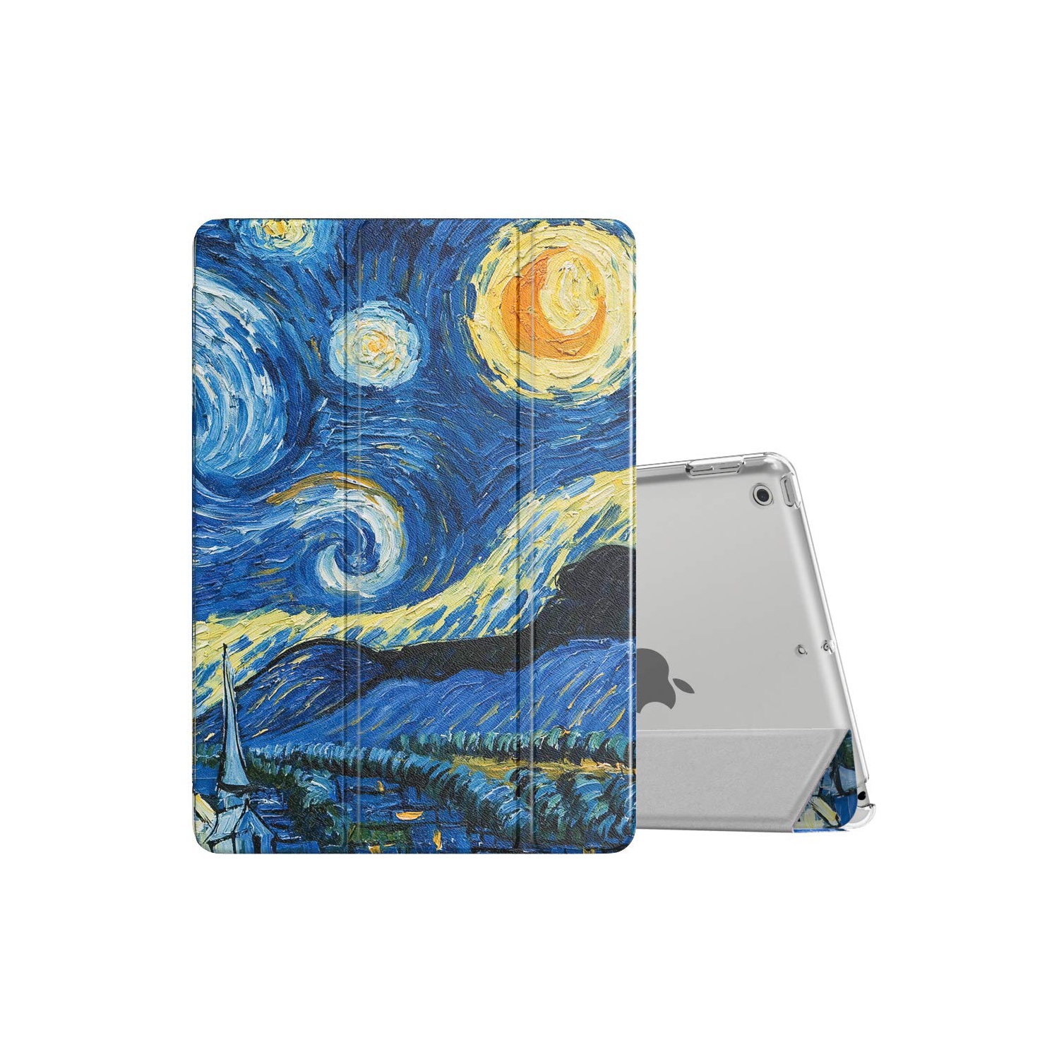 MoKo Étui Fit iPad 10.2 po iPad 9e génération 2021/8e génération 2020/7e génération 2019, étui mince Smart Stand avec