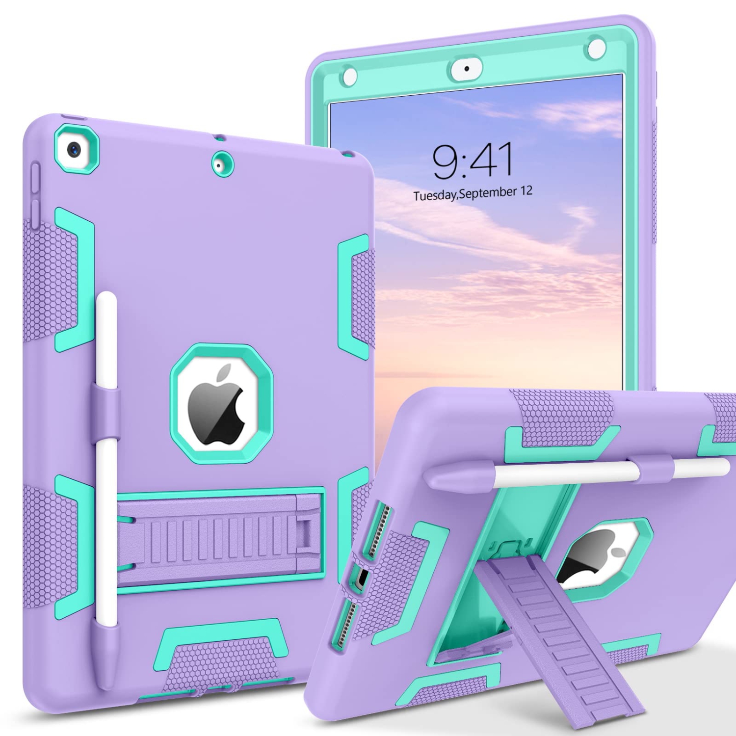 iPad 9th Generation Case, iPad 8th Generation Case, iPad 7th Gen Case, iPad 10.2 2021/2020/2019 Case, VENINGO 3 in 1 Heavy D