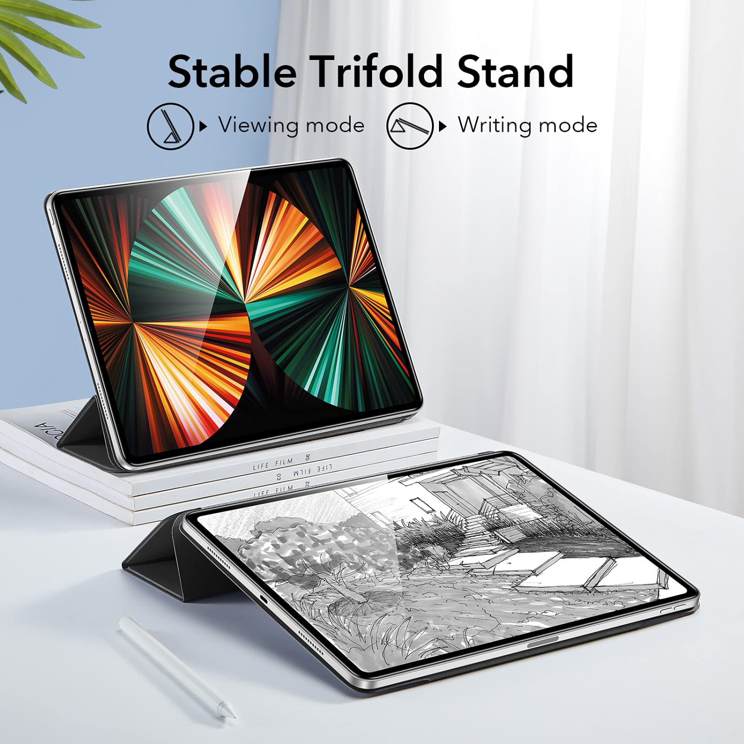 ESR Rebound Magnetic Smart Case for iPad Pro 12.9" 2021 5th / 2020 4th Generation, Convenient Magnetic Attachment Supports