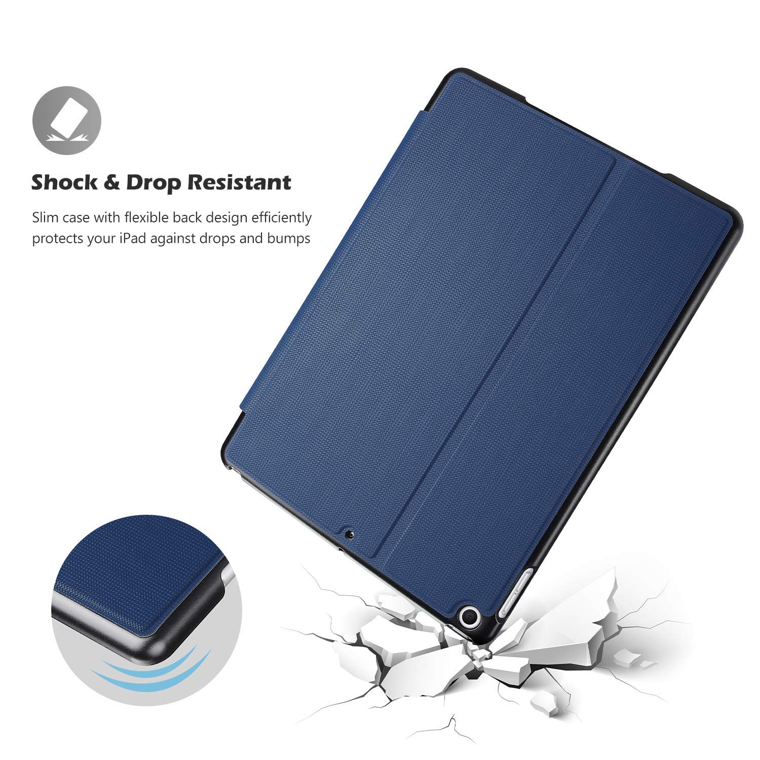 ProCase iPad 10.2 Case 2021 iPad 9th Generation / 2020 iPad 8th Generation / 2019 iPad 7th Generation Case, Slim Stand Prote