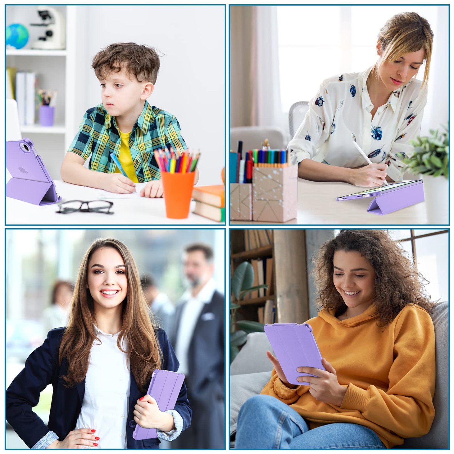 ProCase – Étui iPad mini de 6 2021 8.3 po avec protecteur Smart Cov, coque arrière rigide ultramince