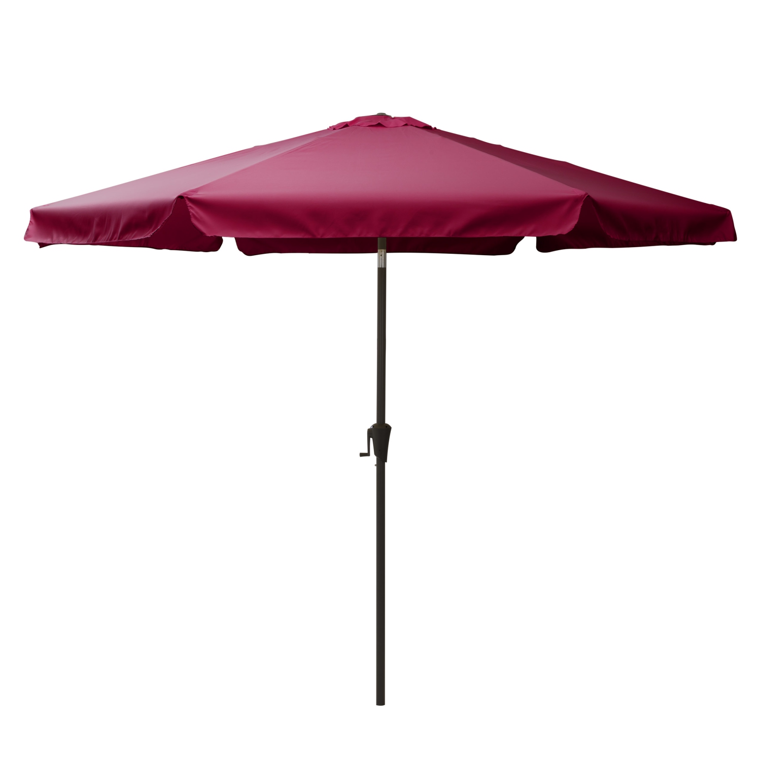 Parasol de patio excentré rouge vin 10&nbsp;pi de CorLiving