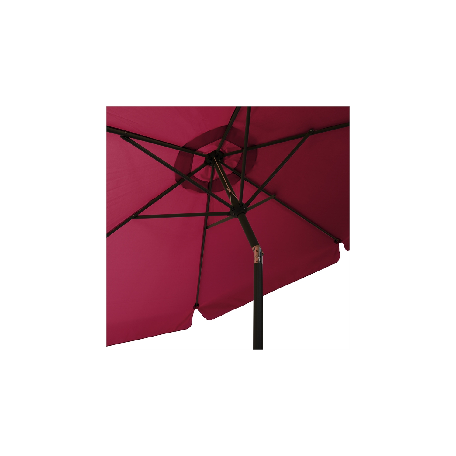 Parasol de patio excentré rouge vin 10&nbsp;pi de CorLiving
