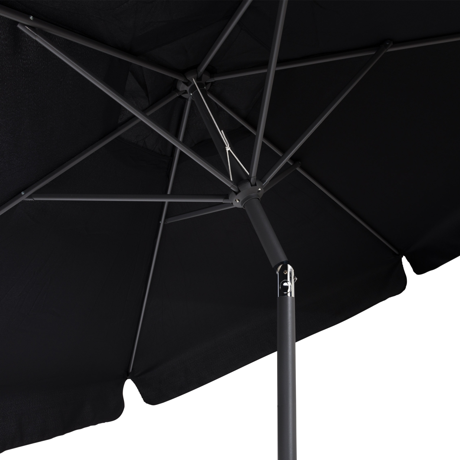 Parasol de patio excentré noir 10&nbsp;pi de CorLiving