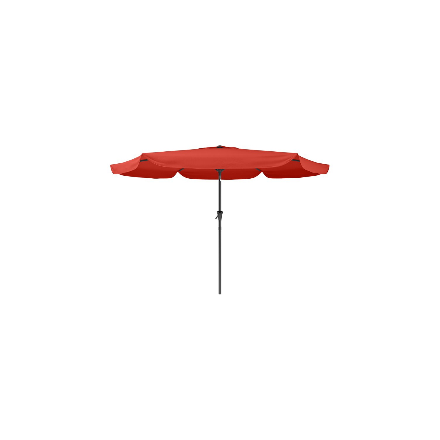 CorLiving 10ft Round Tilting Crimson Red Fabric Patio Umbrella