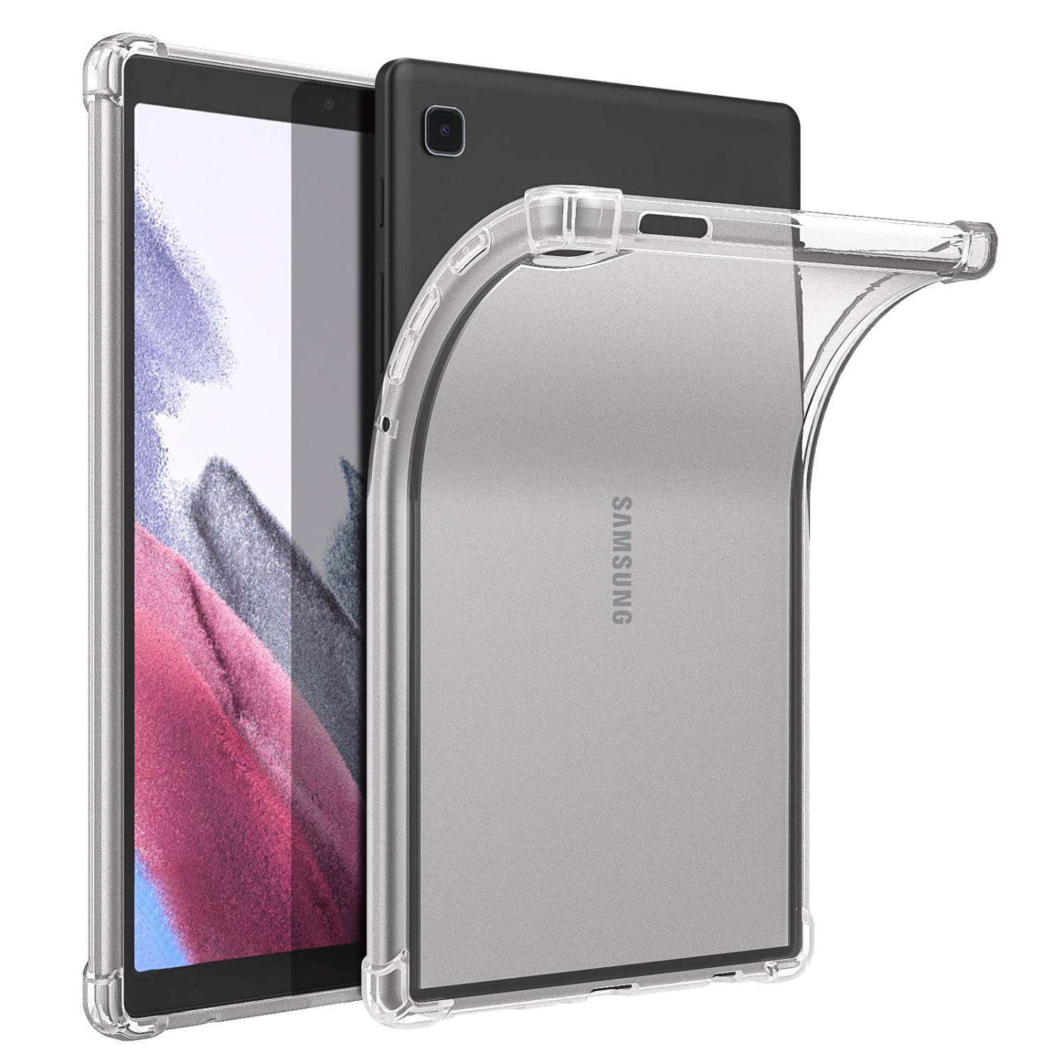 MoKo Case Fits Samsung Galaxy Tab A7 Lite 8.7-Inch 2021 Release Tablet Model, Ultra Clear Soft Flex