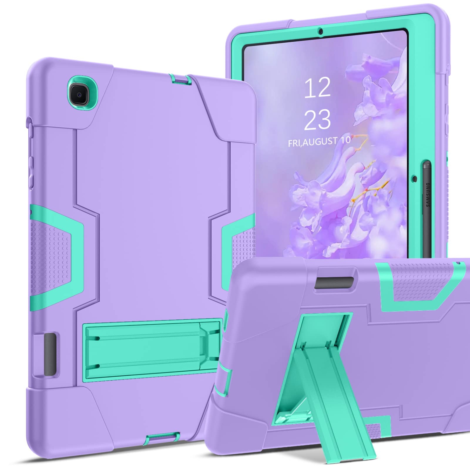 Galaxy Tab S6 Lite Case YINLAI Samsung Tab S6 Lite Cases with Pencil Holder 3 in 1 Rubber Shockproof Heavy Duty Full Body Pr