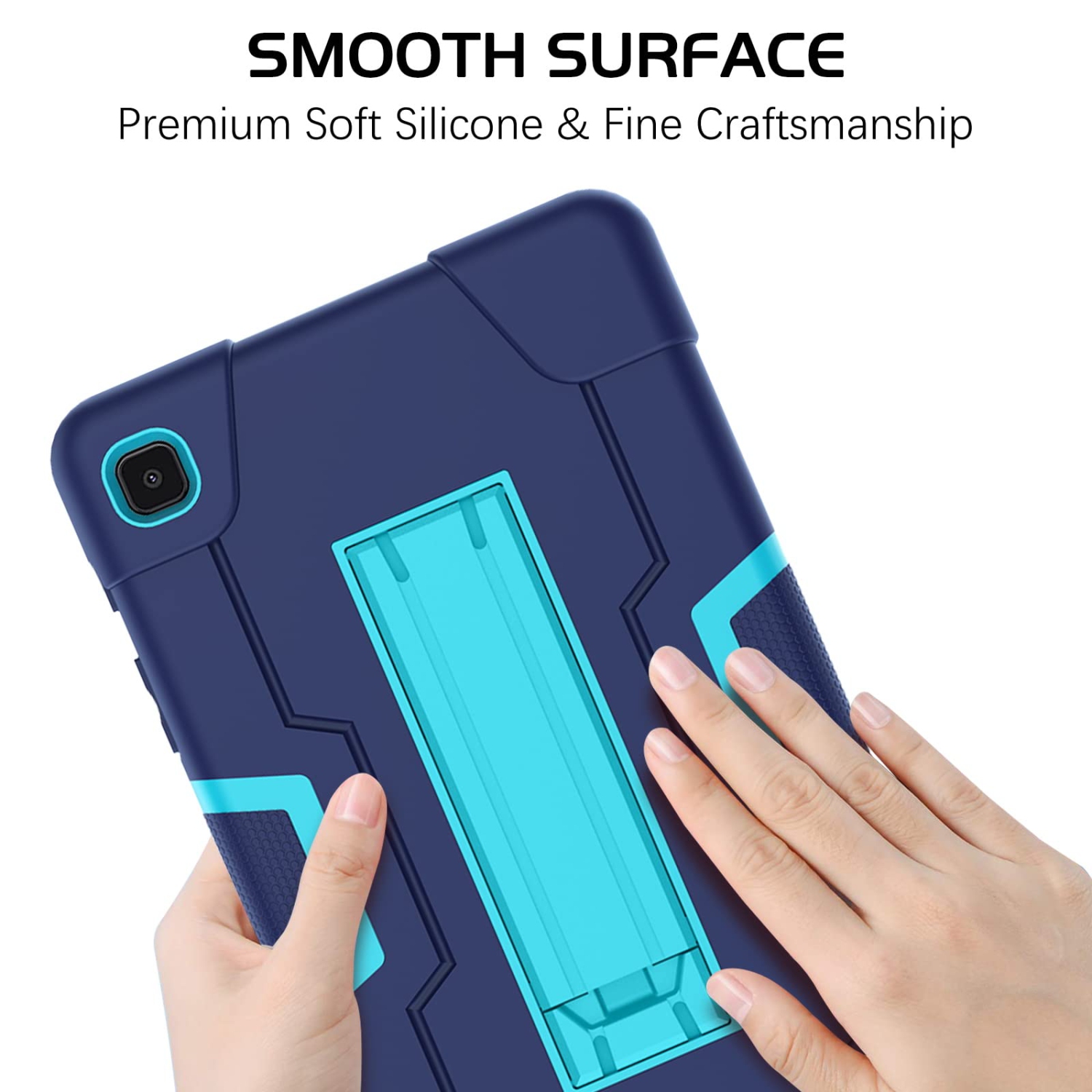 Samsung Galaxy Tab A7 Lite Case 8.7”, DOMAVER Kickstand Case Slim Shockproof Heavy Duty Protective Cover for