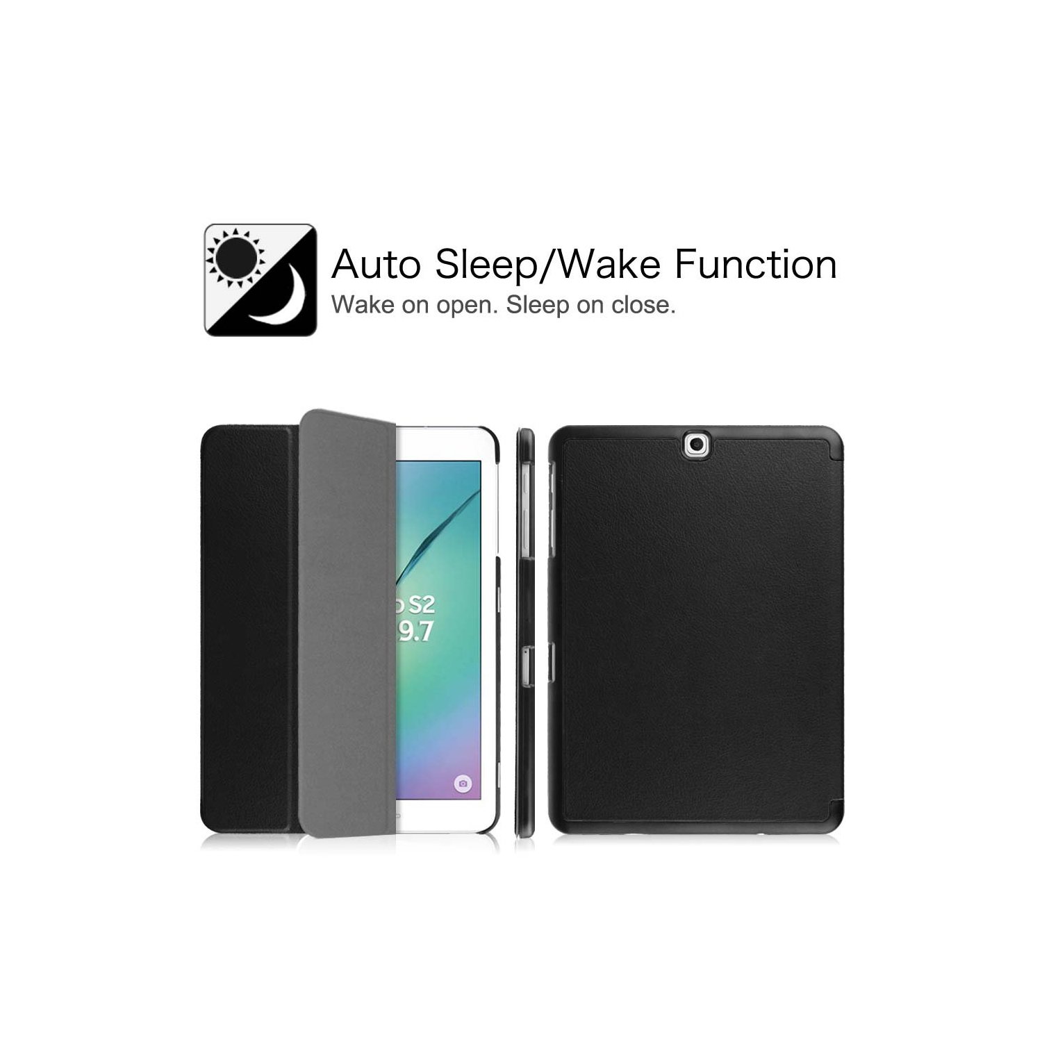 Fintie Case for Samsung Galaxy Tab S2 9.7- Ultra Lightweight Protective Slim Shell Stand Cover with Auto Sleep/Wake Feature