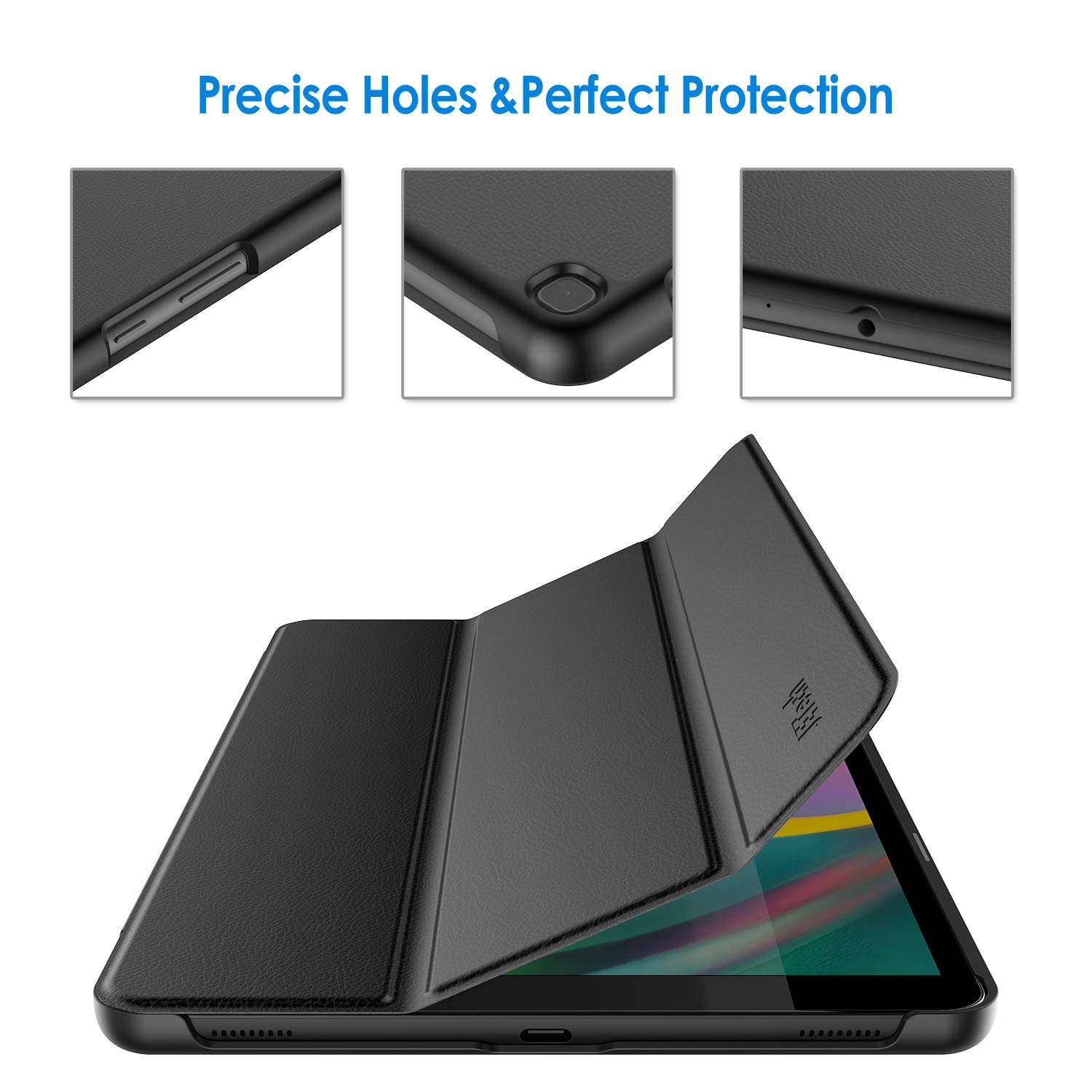 Étui JETech compatible avec la Galaxy Tab A de 10.1 2019 Po de Samsung - Noir