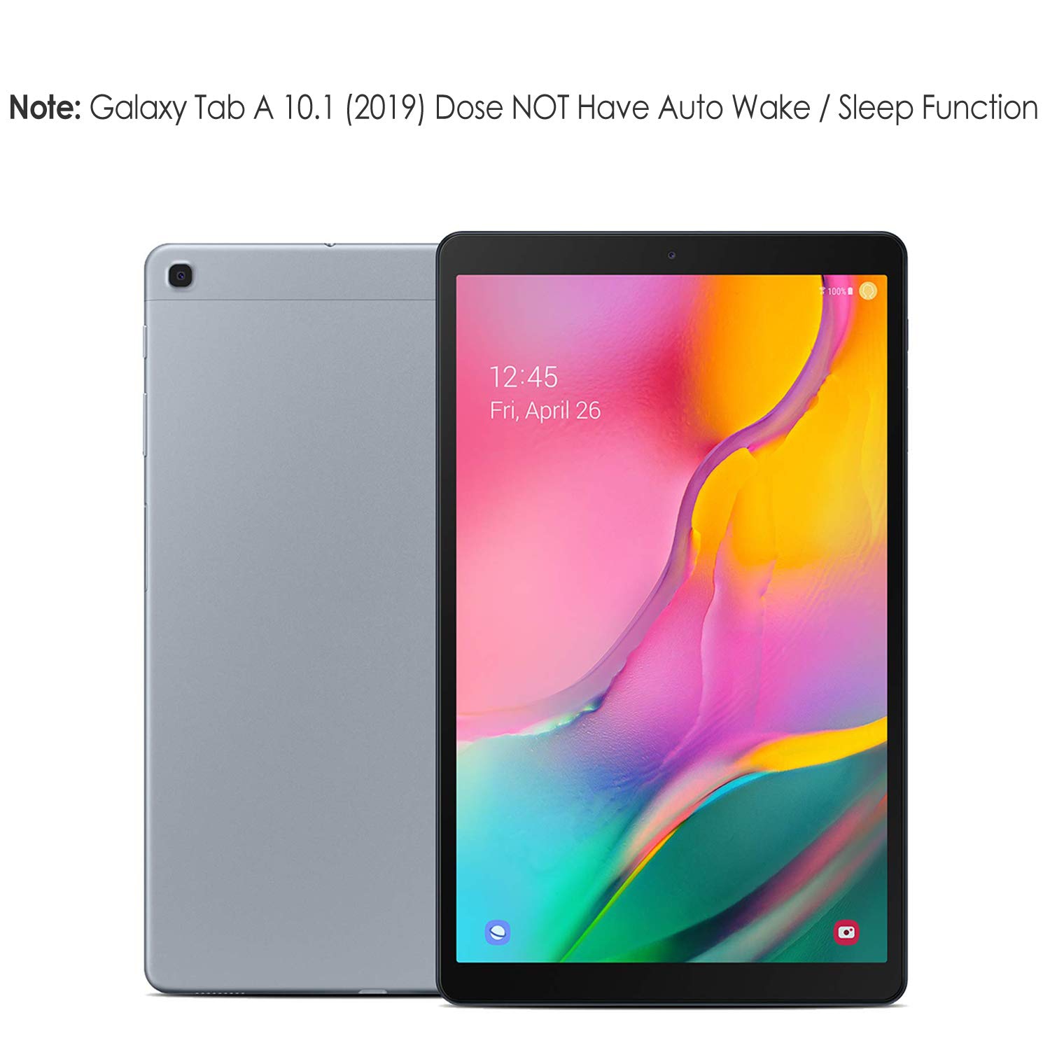 Étui JETech compatible avec la Galaxy Tab A de 10.1 2019 Po de Samsung - Noir