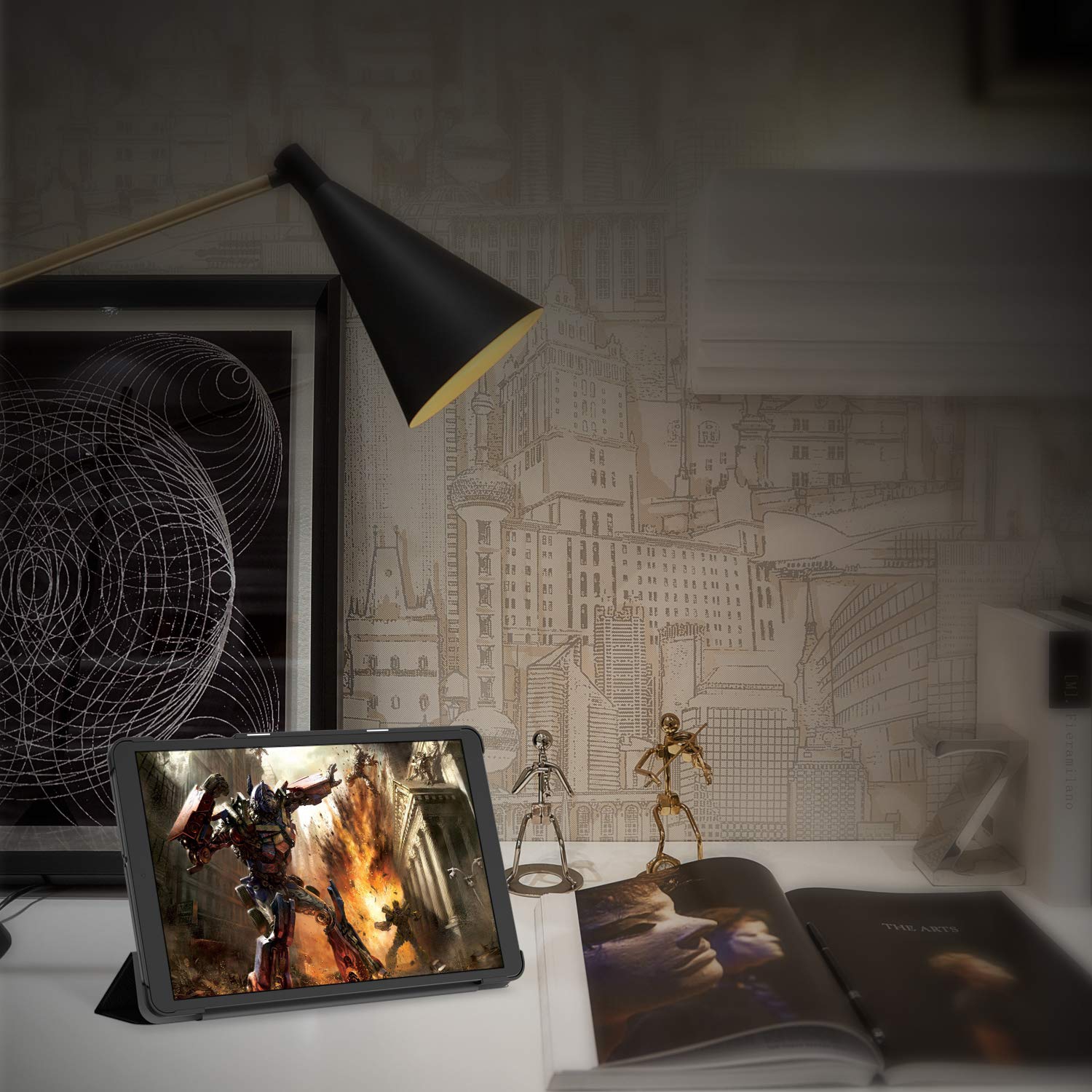 Étui JETech compatible avec la Galaxy Tab A de 10.1 2019 Po de Samsung - Noir