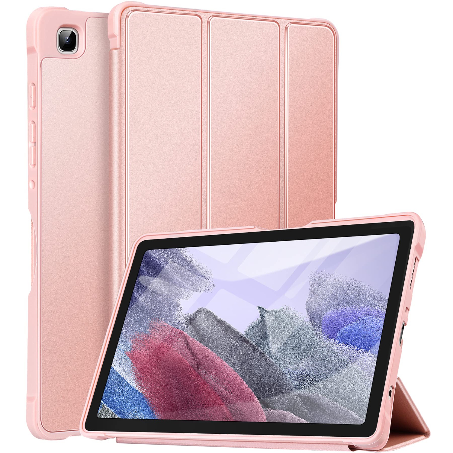 Étui Ztotop pour Galaxy Tab A7 Lite de 8.7 po 2021 de Samsung, étui mince à trois volets avec FUL