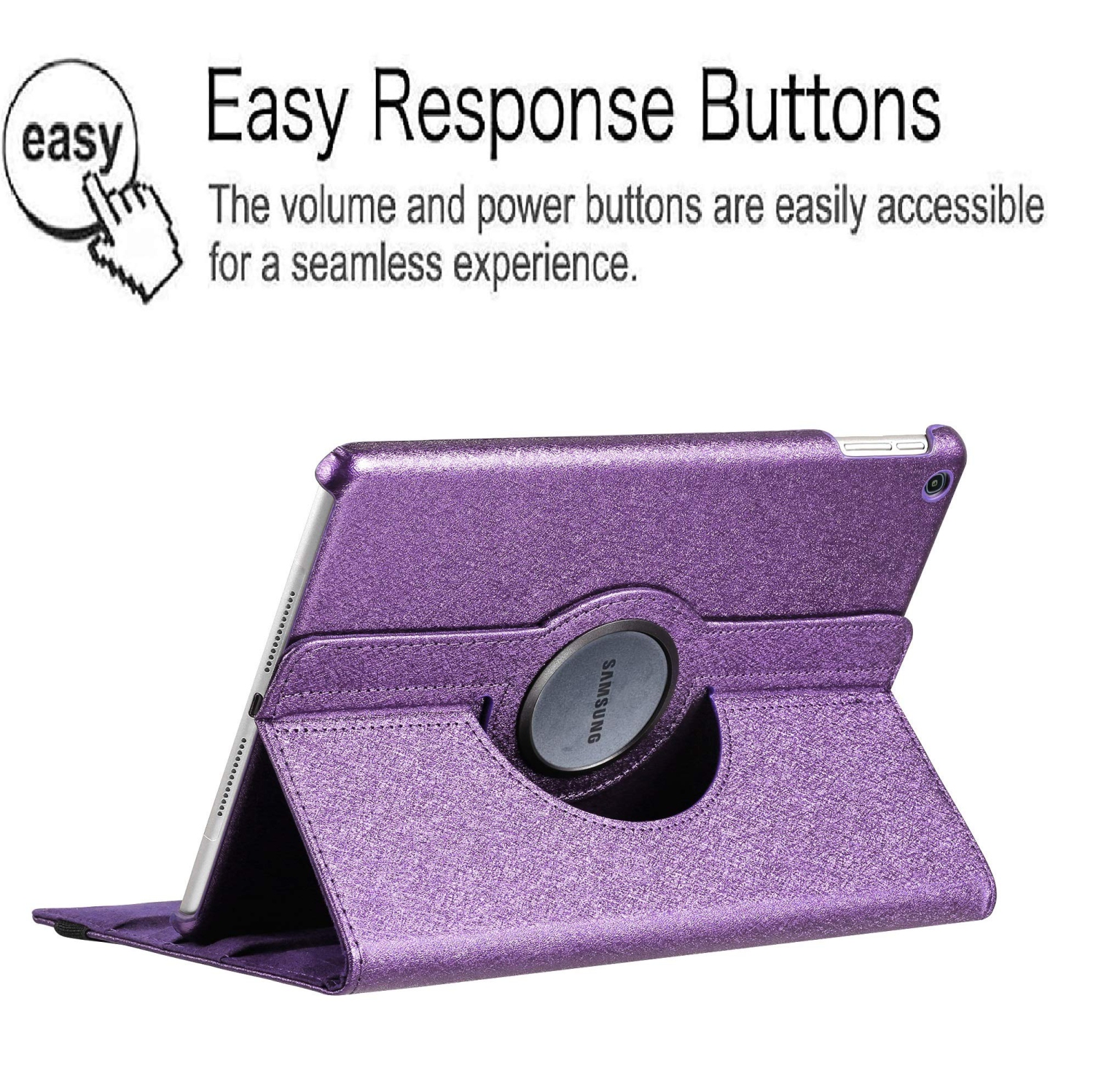 Étui pour Galaxy Tab A 8.0 2019 de Samsung, étui avec support pivotant à 360 degrés pour tablette Tab A de 8.0 po SM-T29 de Samsung