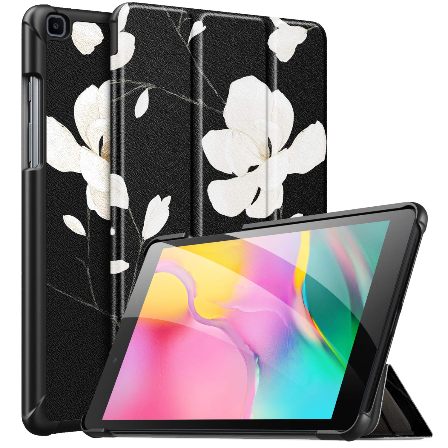 MoKo Case Fit Samsung Galaxy Tab A 8.0 T290/T295 2019 Without S Pen Model, Ultra Lightweight Slim-Shell Stand Folio Cover Case for Galaxy Tab A 8.0 2019 Release Tablet