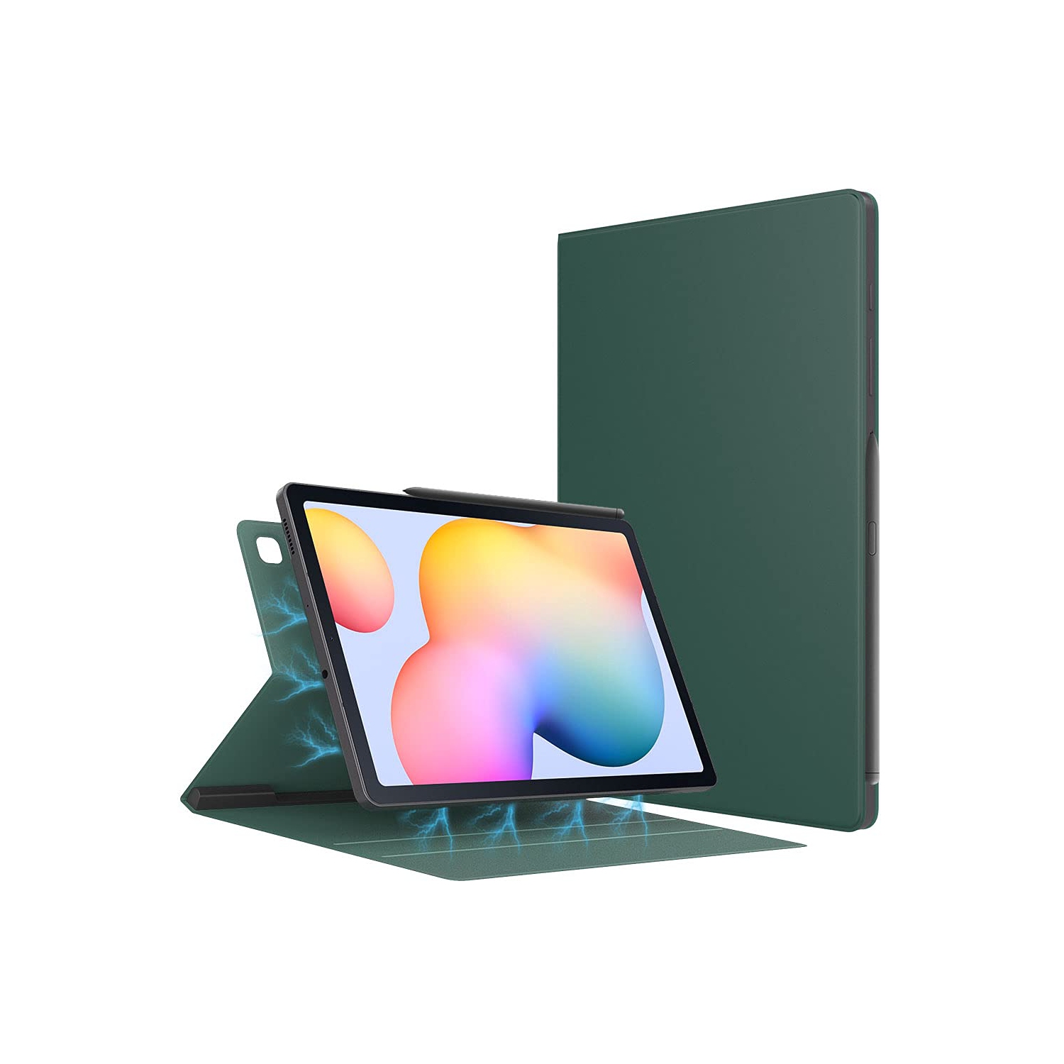 Samsung Galaxy Tab S6 Lite 10.4 Inch 2022/2020, Ultra Slim Lightweight Magnetic Stand Cover Fit Galaxy Tab S6 Lite 2022/2020 Tablet, Midnight Green