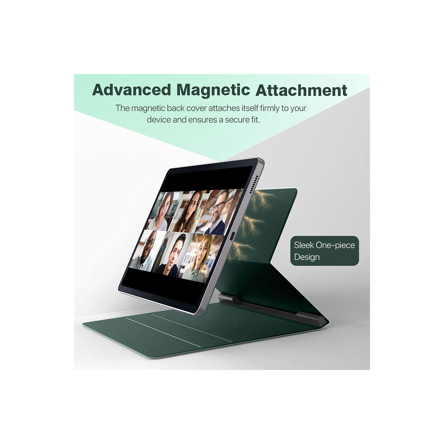 Samsung Galaxy Tab S6 Lite 10.4 Inch 2022/2020, Ultra Slim Lightweight Magnetic Stand Cover Fit Galaxy Tab S6 Lite 2022/2020 Tablet, Midnight Green