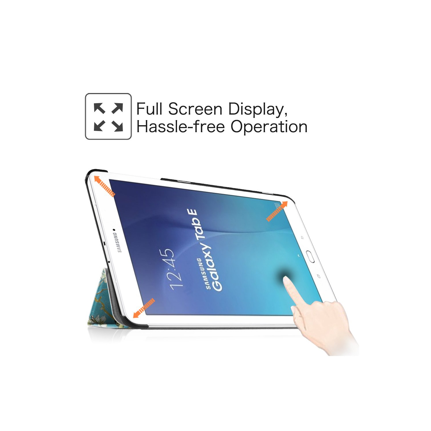 Fintie Case for Samsung Galaxy Tab E 9.6 - Slim Lightweight Stand Cover for Samsung Tab E Wi-Fi/Tab E Nook/Tab E Verizon 9.6