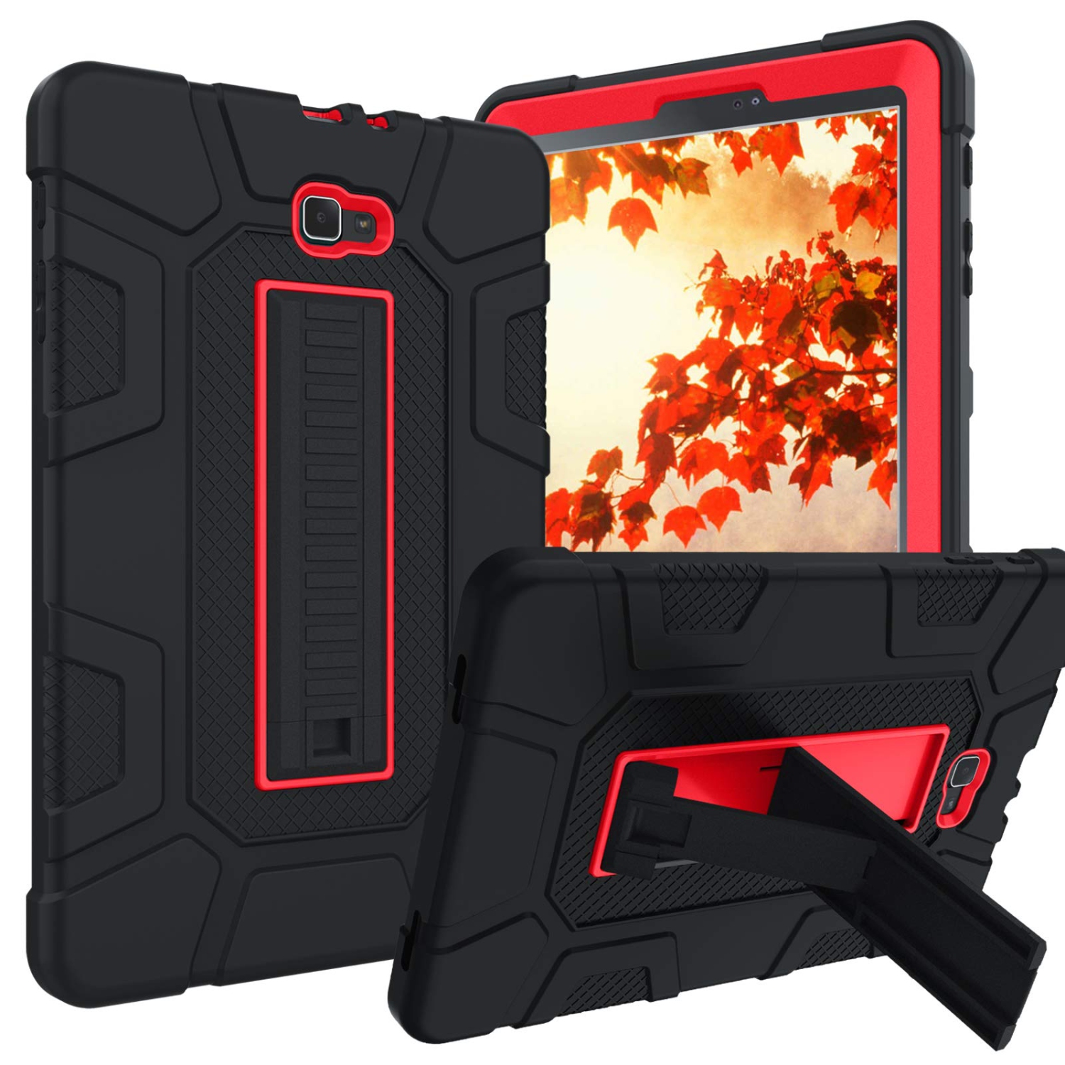 Étui antichoc robuste hybride robuste Galaxy Tab A 10.1 2016 de Samsung avec béquille 10.1-en-1 pour Tab A 3 po de Samsung