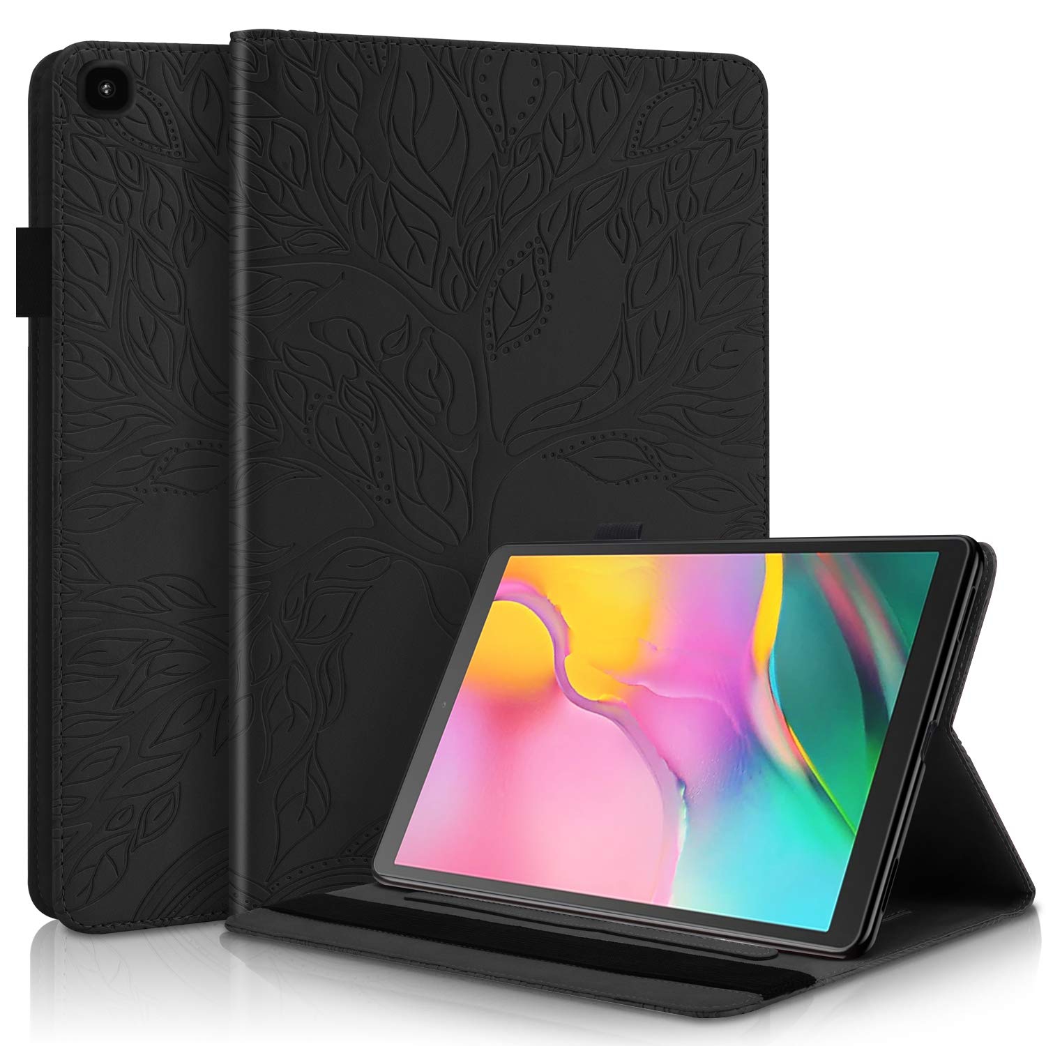 Case for Samsung Galaxy Tab S6 Lite 2022 / S6 Lite 2020 10.4'' Premium PU Leather Cover Multi-Angle Folio Stand Shell with C
