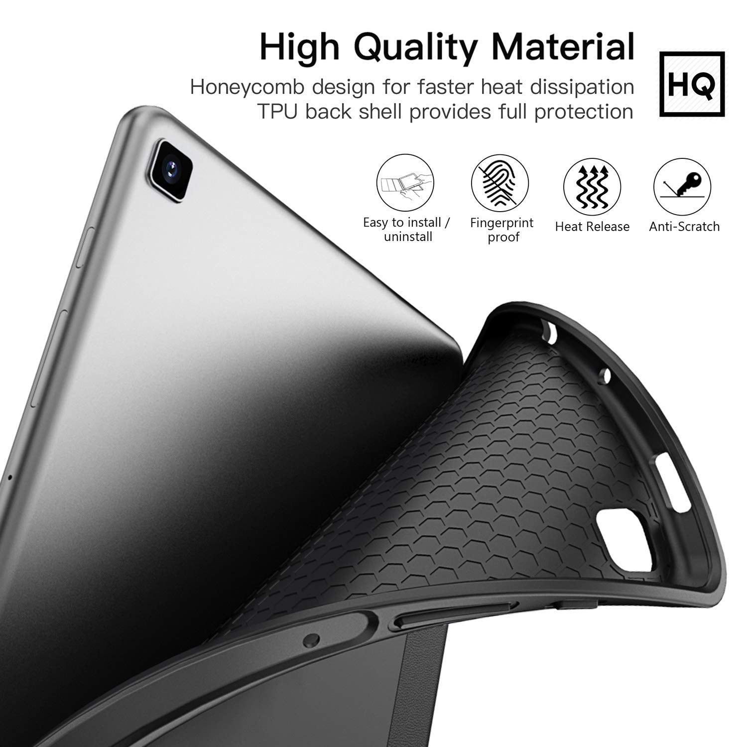 ZtotopCase Galaxy Tab S6 Lite 10.4" Case with Pen Holder, Auto Wake/Sleep, Slim PU Lightweight Trifold Stand Folio Cover for