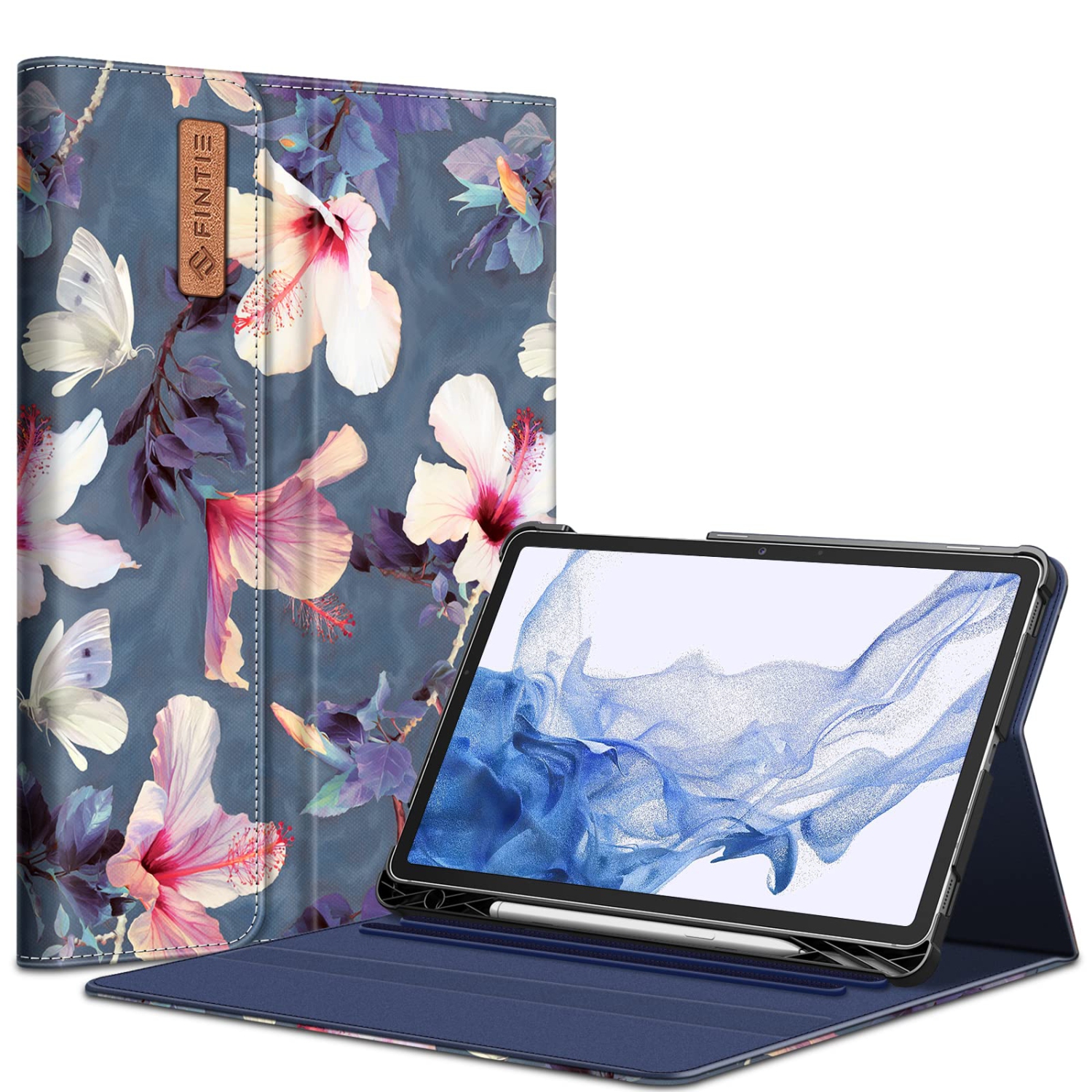 Fintie – Étui pour Samsung Galaxy Tab S8/Tab S7 de 11 po avec porte-stylet S intégré, multipl