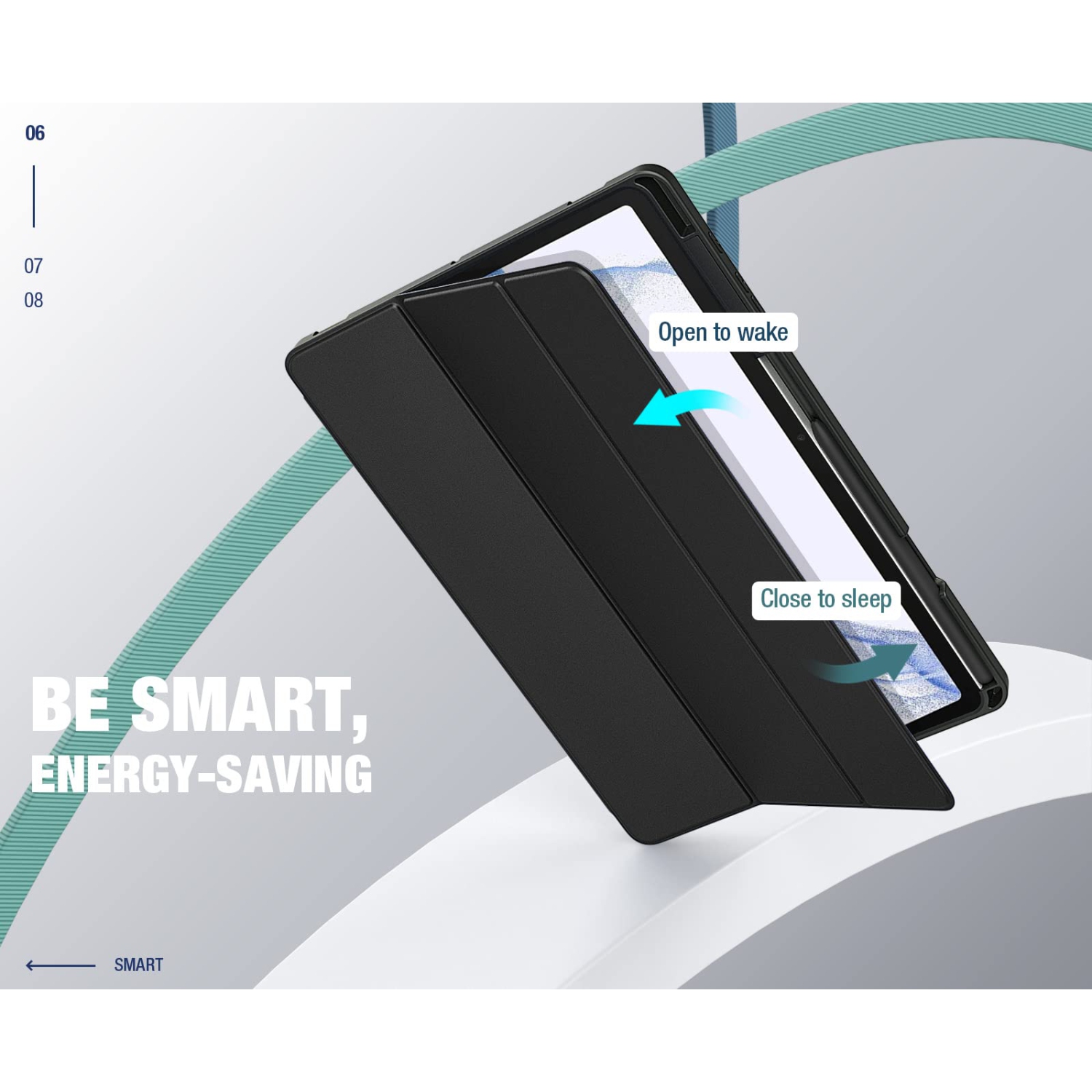 Dadanism Case for Samsung Galaxy Tab S8 Plus 12.4" 2022 / Galaxy Tab S7 FE 12.4" 2021 / Galaxy Tab S7+ 12.4" 2020, Flexible