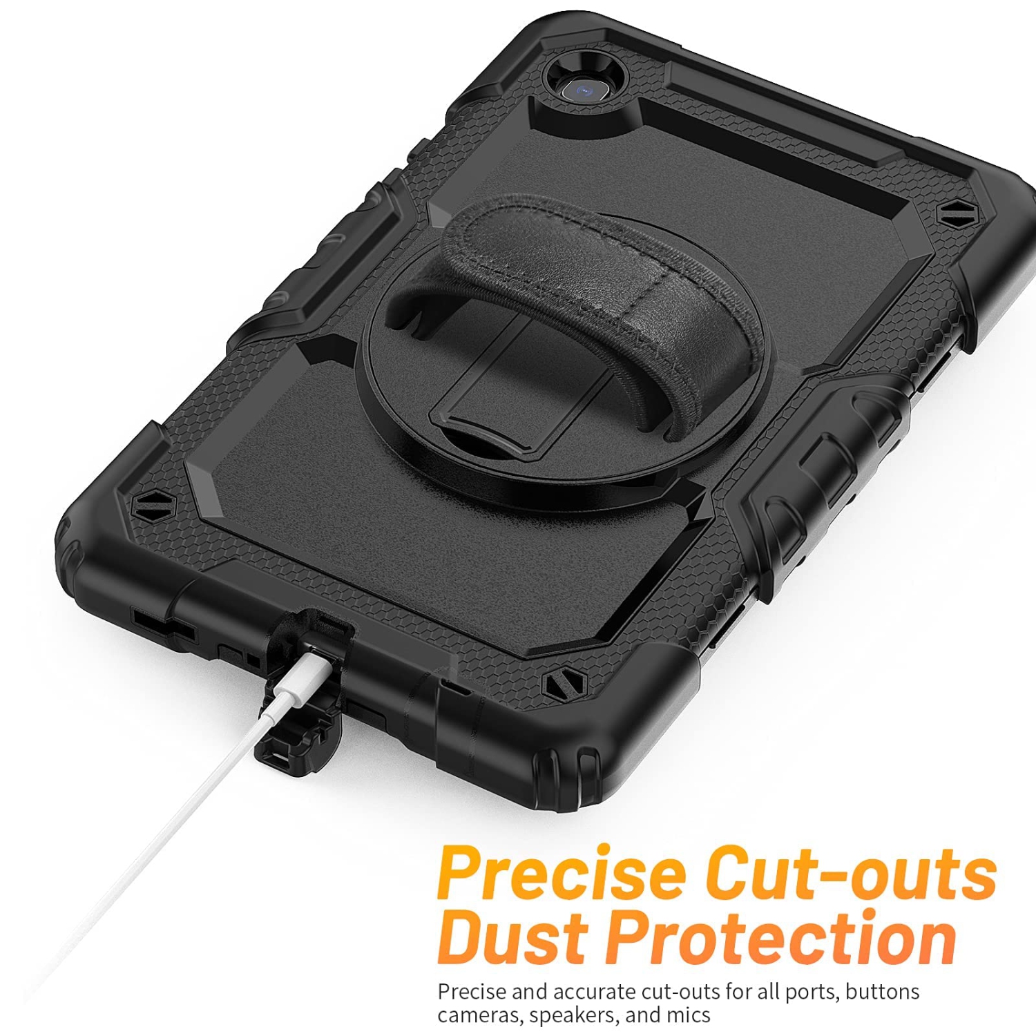 HXCASEAC Kid Case for Samsung A7 Lite 8.7 inch 2021, Drop Proof Case with Screen Protector , Hand/Shou