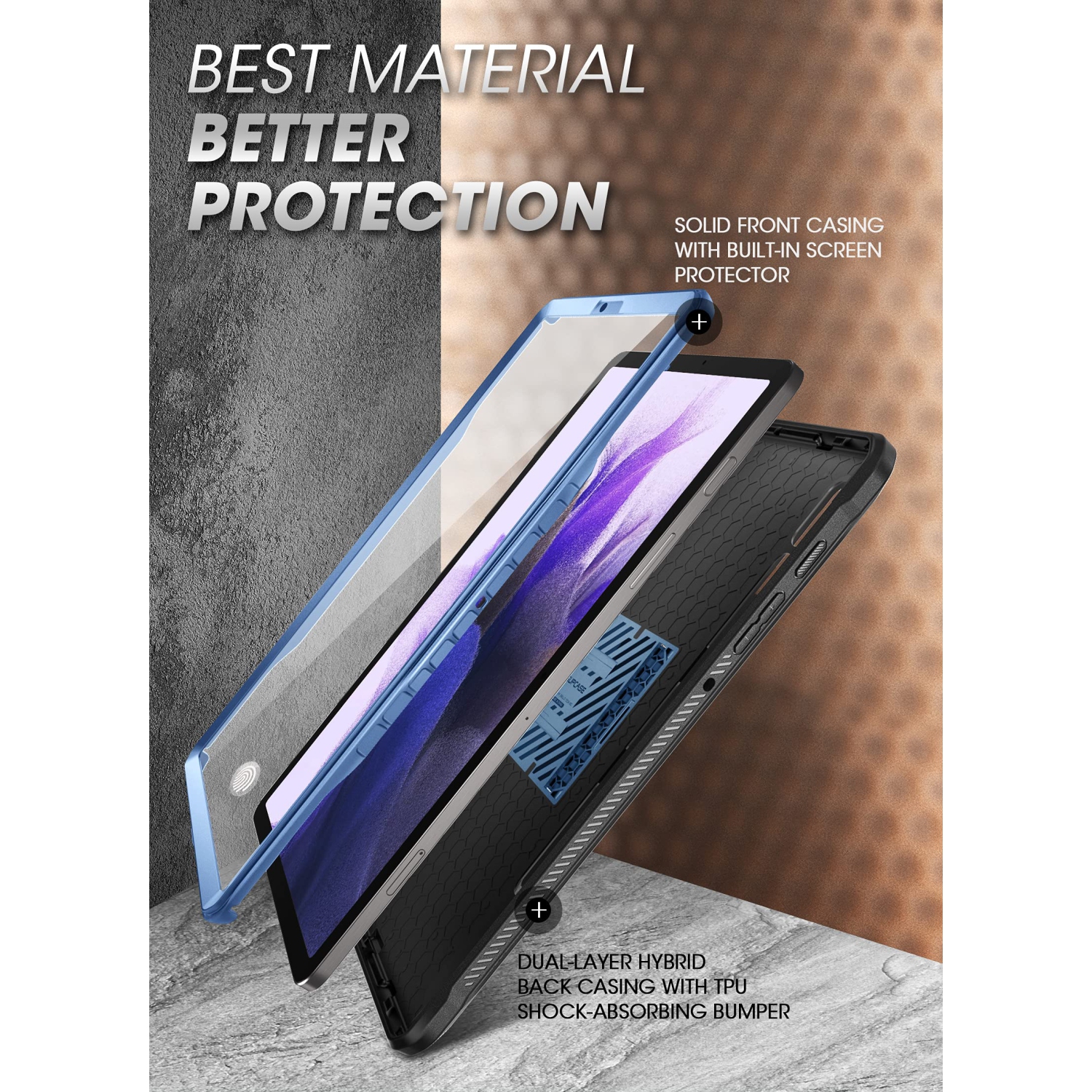 SUPCASE Unicorn Beetle Pro Series Case for Samsung Galaxy Tab S7 FE 12.4 Inch, Full-Body Rugged Heavy Duty Case with