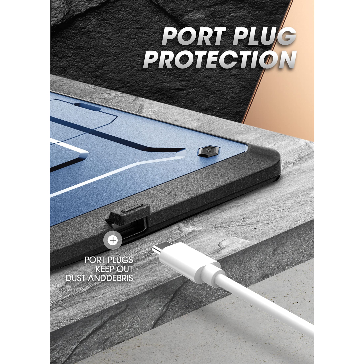 SUPCASE Unicorn Beetle Pro Series Case for Samsung Galaxy Tab S7 FE 12.4 Inch, Full-Body Rugged Heavy Duty Case with