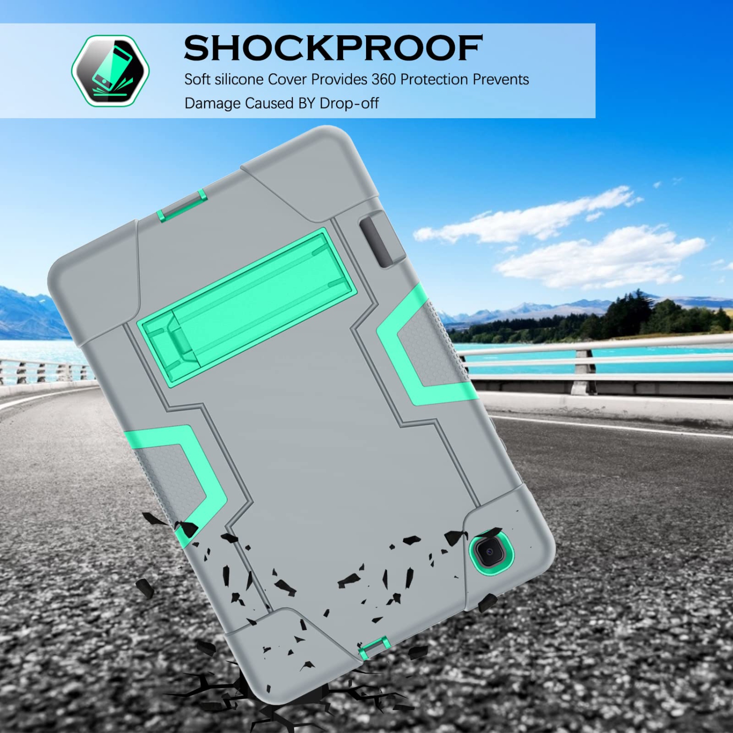 Galaxy Tab S6 Lite Case YINLAI Samsung Tab S6 Lite Cases with Pencil Holder 3 in 1 Rubber Shockproof Heavy Duty Full Body Pr