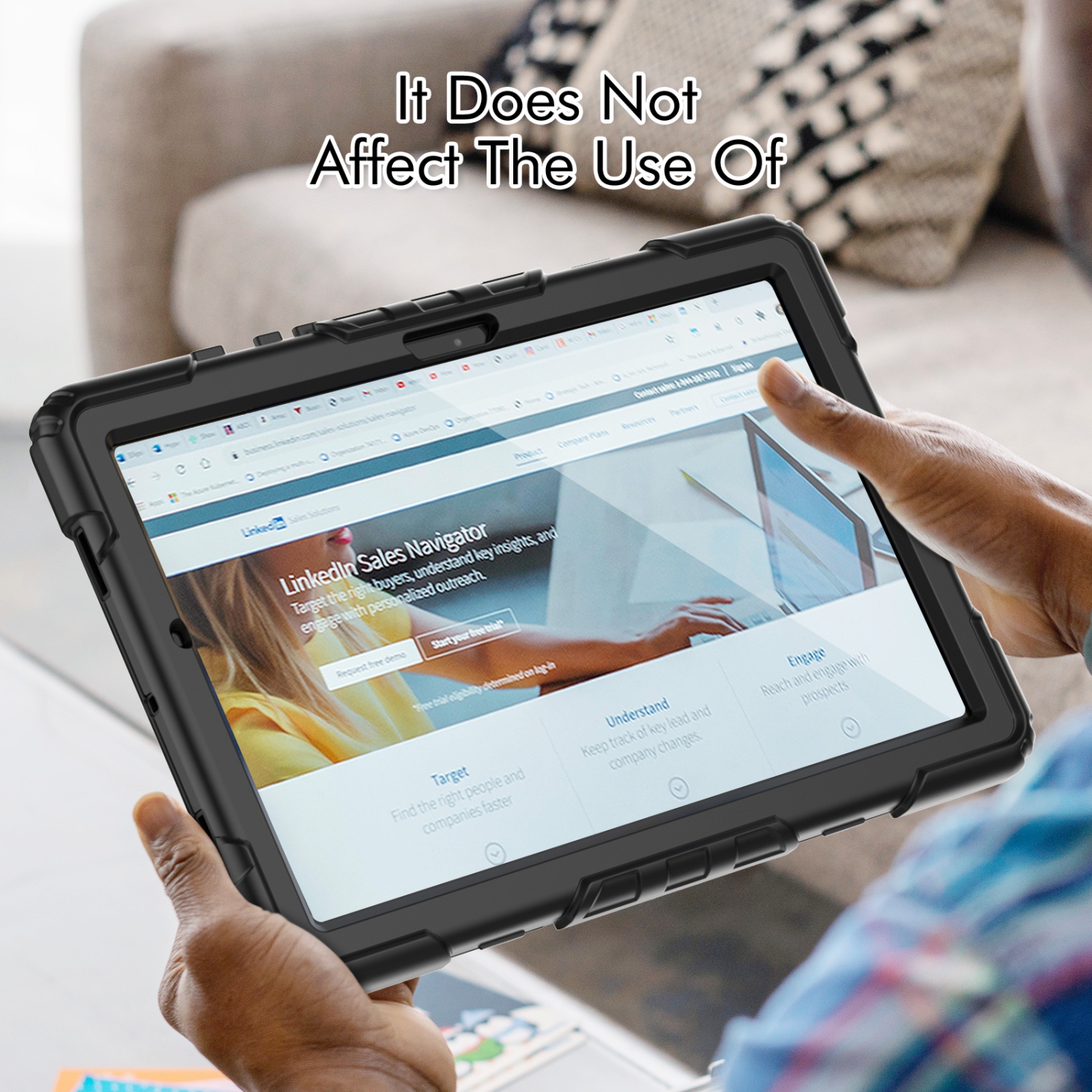 Étui pour Galaxy Tab A8 de 10.5 po et 2022 po de Samsung avec porte-crayon protecteur d’écran | Étui protecteur robuste et durable avec bandoulière