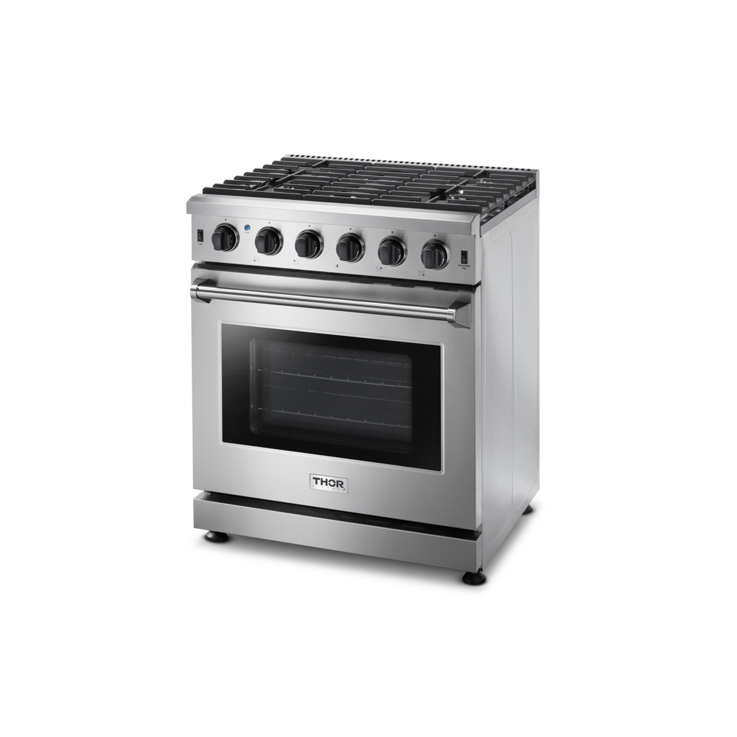 THOR Cuisinière à gaz de 30 po en acier inoxydable LRG3001U